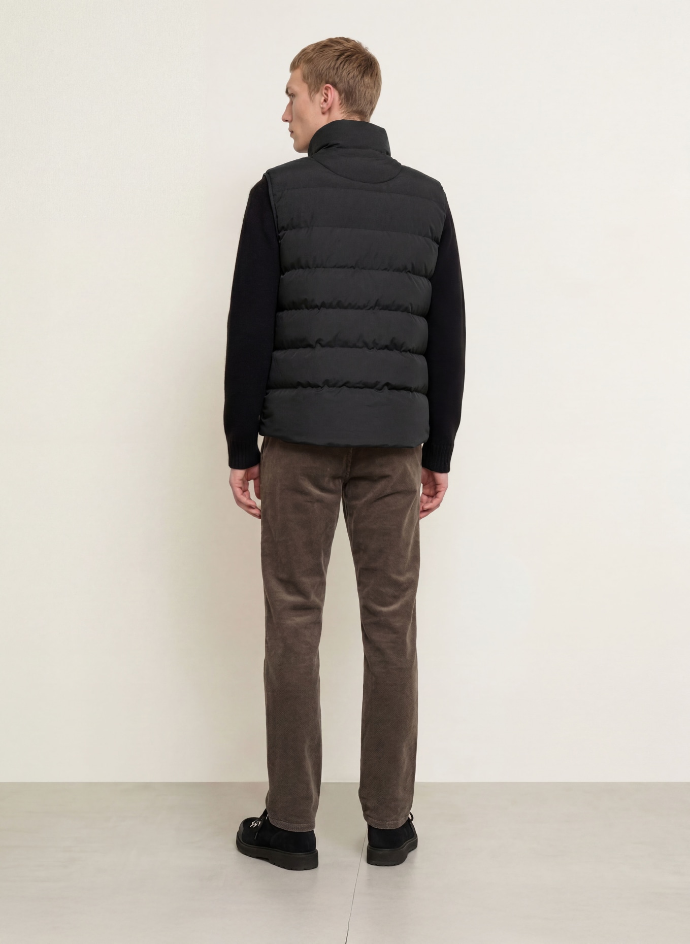WELLENSTEYN Gewatteerd vest BLACKBIRD: ZWART / NEONORANJE