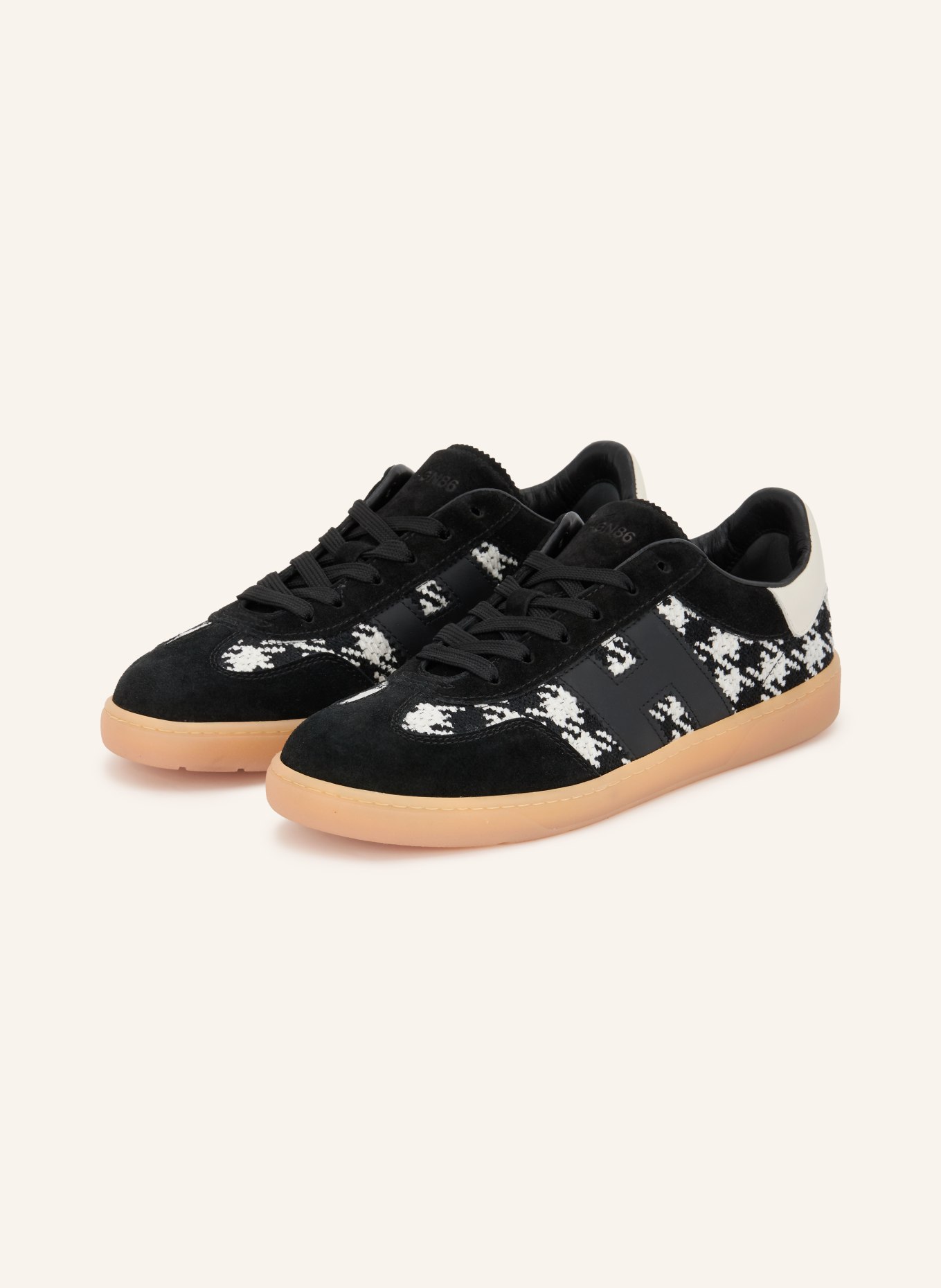 HOGAN Sneakersy COOL: CZARNY / BIAŁY