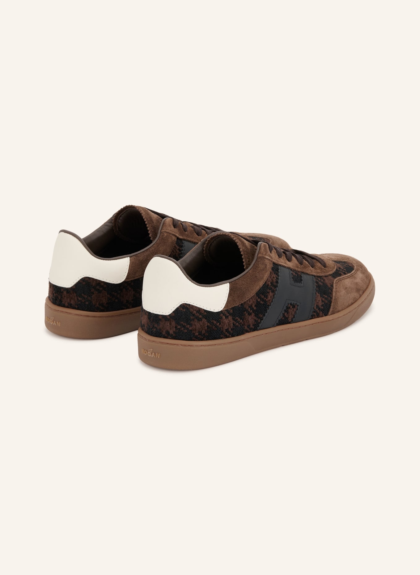 HOGAN Sneakersy COOL: BRĄZOWY / CIEMNOBRĄZOWY / CZARNY