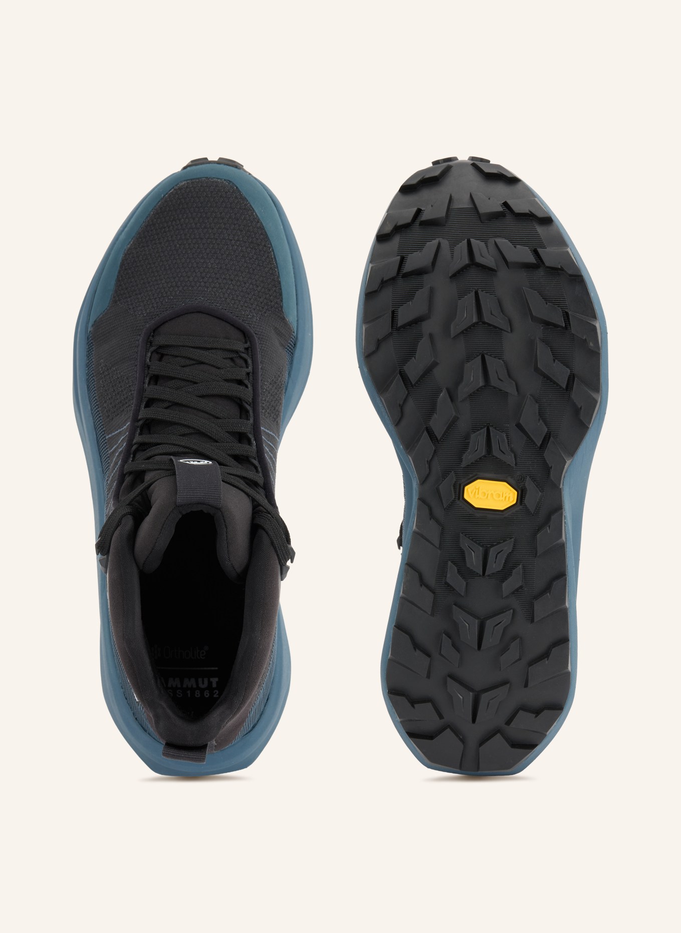 MAMMUT Pantofi de drumeție AENERGY MTN MID: NEGRU / ALBASTRU