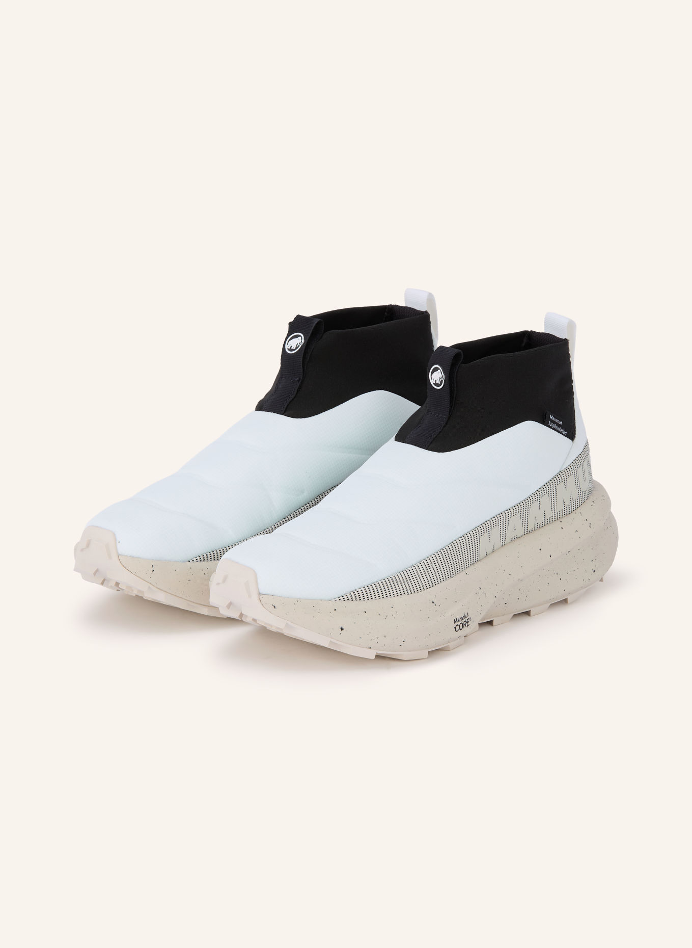 MAMMUT Wanderschuhe SENDER MOC LOW: WEISS / BEIGE / SCHWARZ