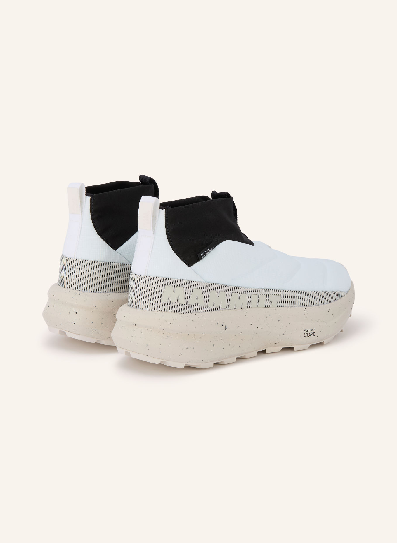 MAMMUT Wanderschuhe SENDER MOC LOW: WEISS / BEIGE / SCHWARZ