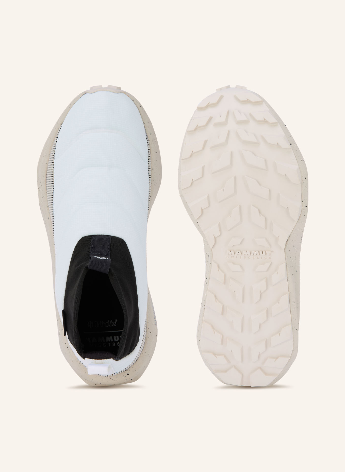 MAMMUT Wanderschuhe SENDER MOC LOW: WEISS / BEIGE / SCHWARZ