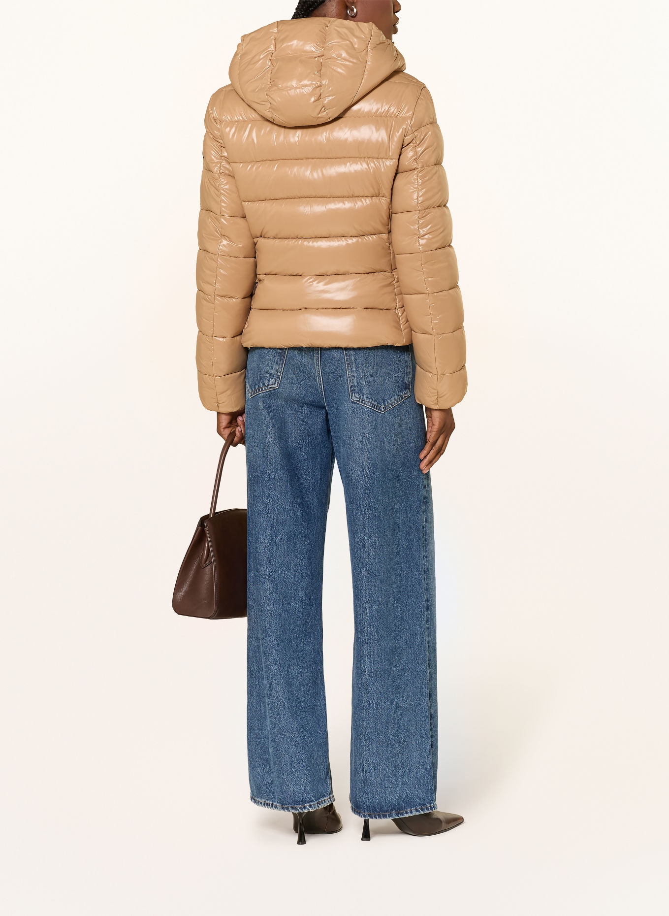 SAVE THE DUCK Steppjacke COSMARY mit abnehmbarer Kapuze: BEIGE
