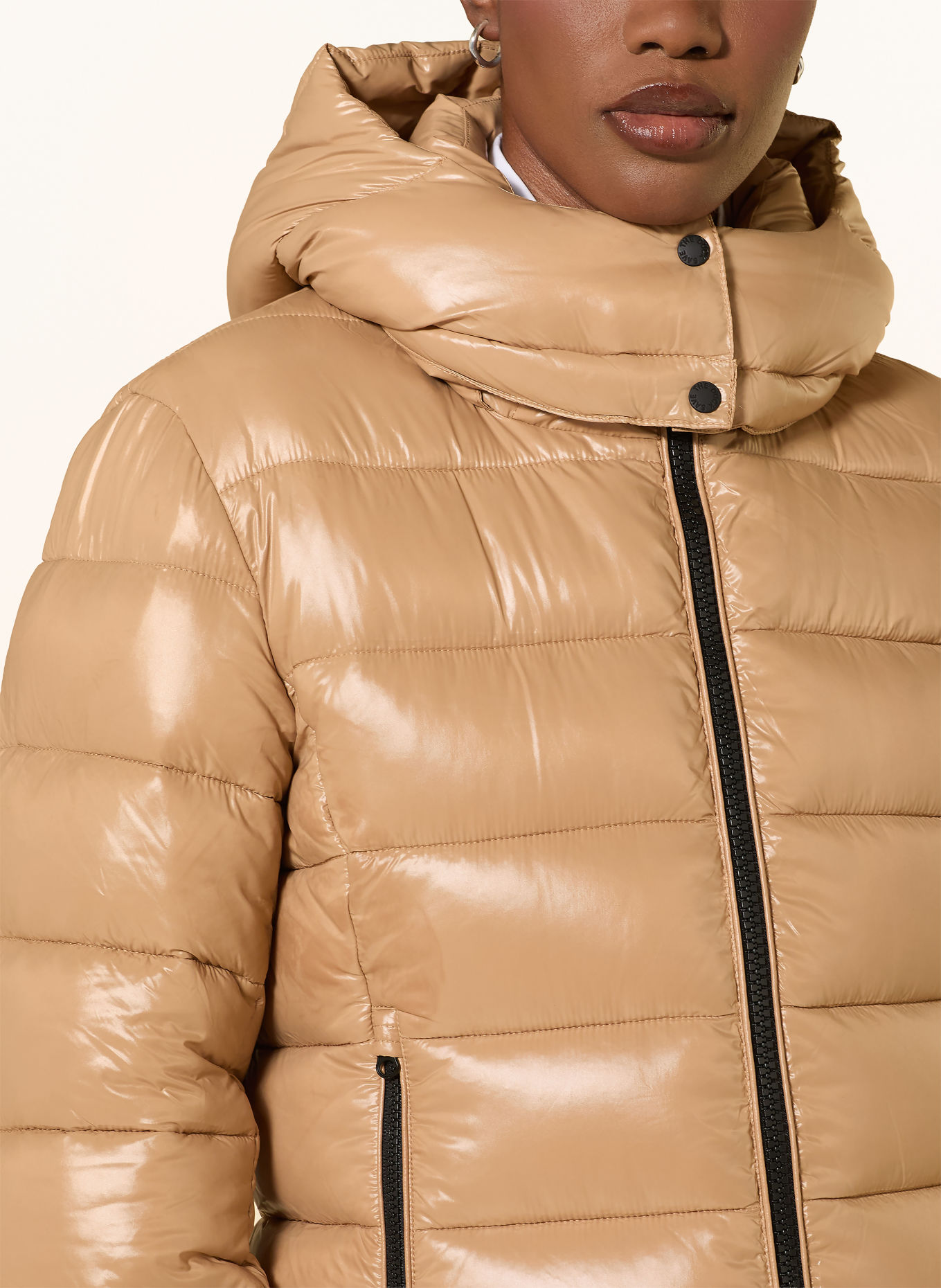 SAVE THE DUCK Steppjacke COSMARY mit abnehmbarer Kapuze: BEIGE