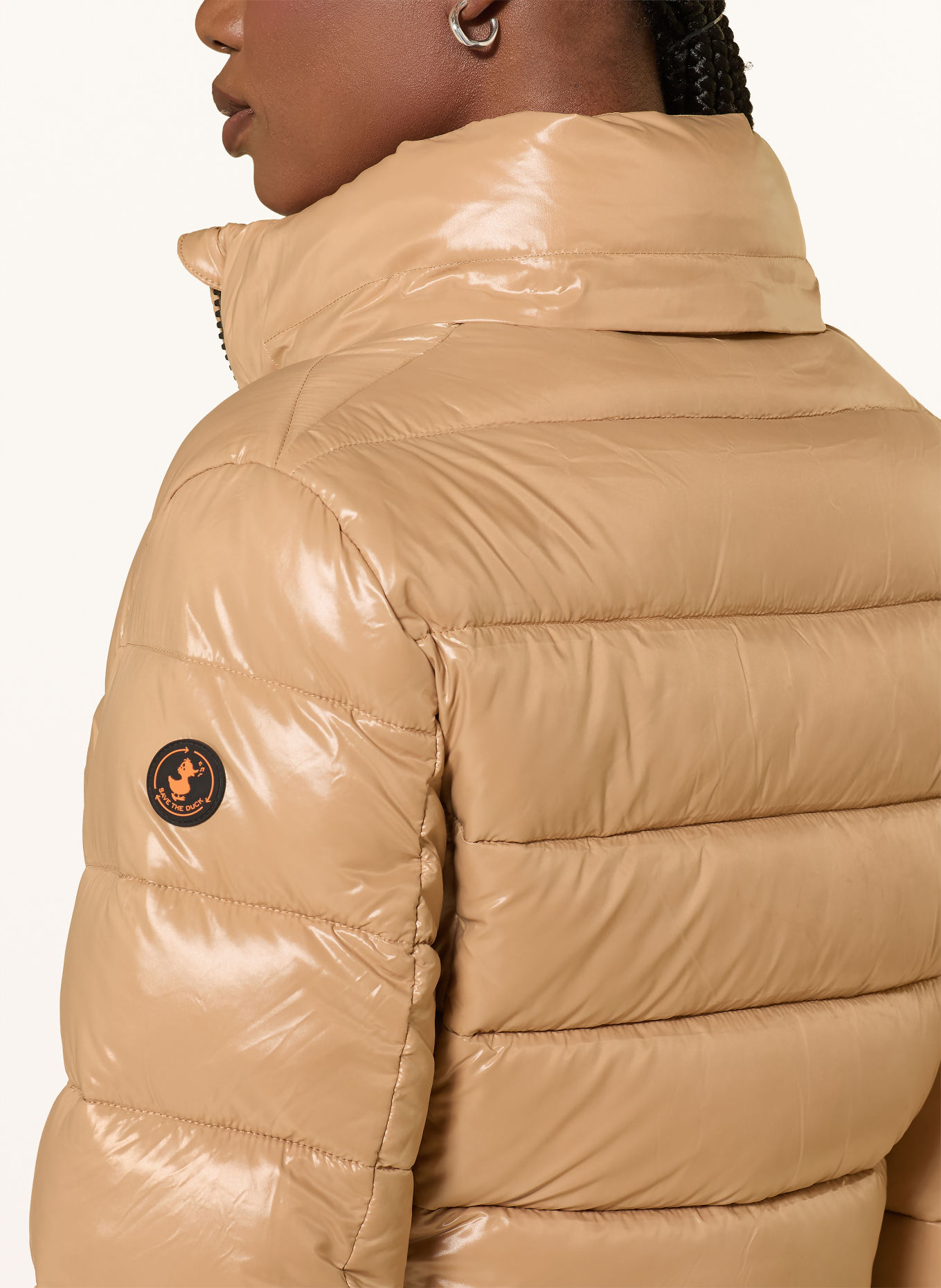 SAVE THE DUCK Steppjacke COSMARY mit abnehmbarer Kapuze: BEIGE