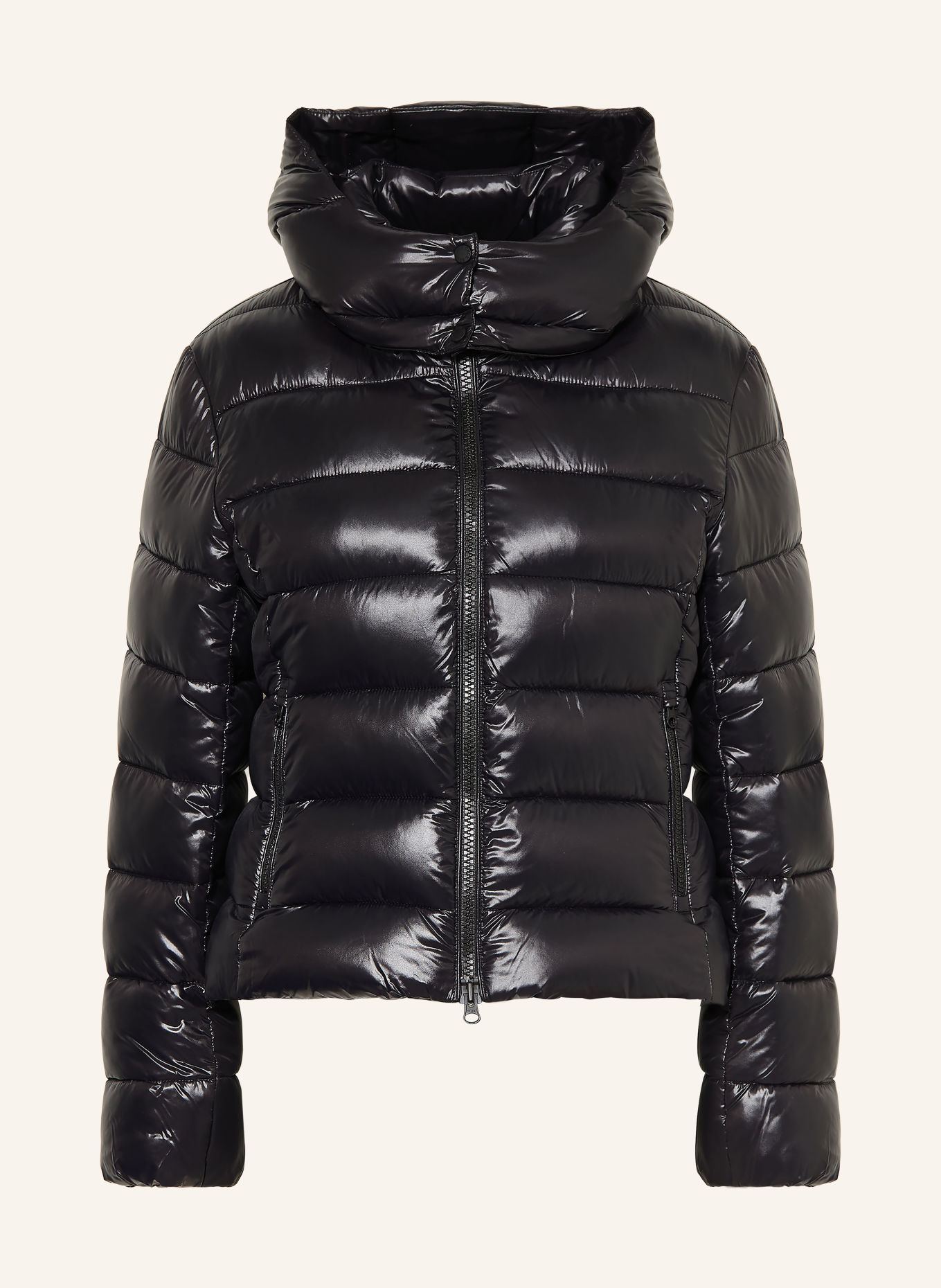 SAVE THE DUCK Steppjacke COSMARY mit abnehmbarer Kapuze: SCHWARZ