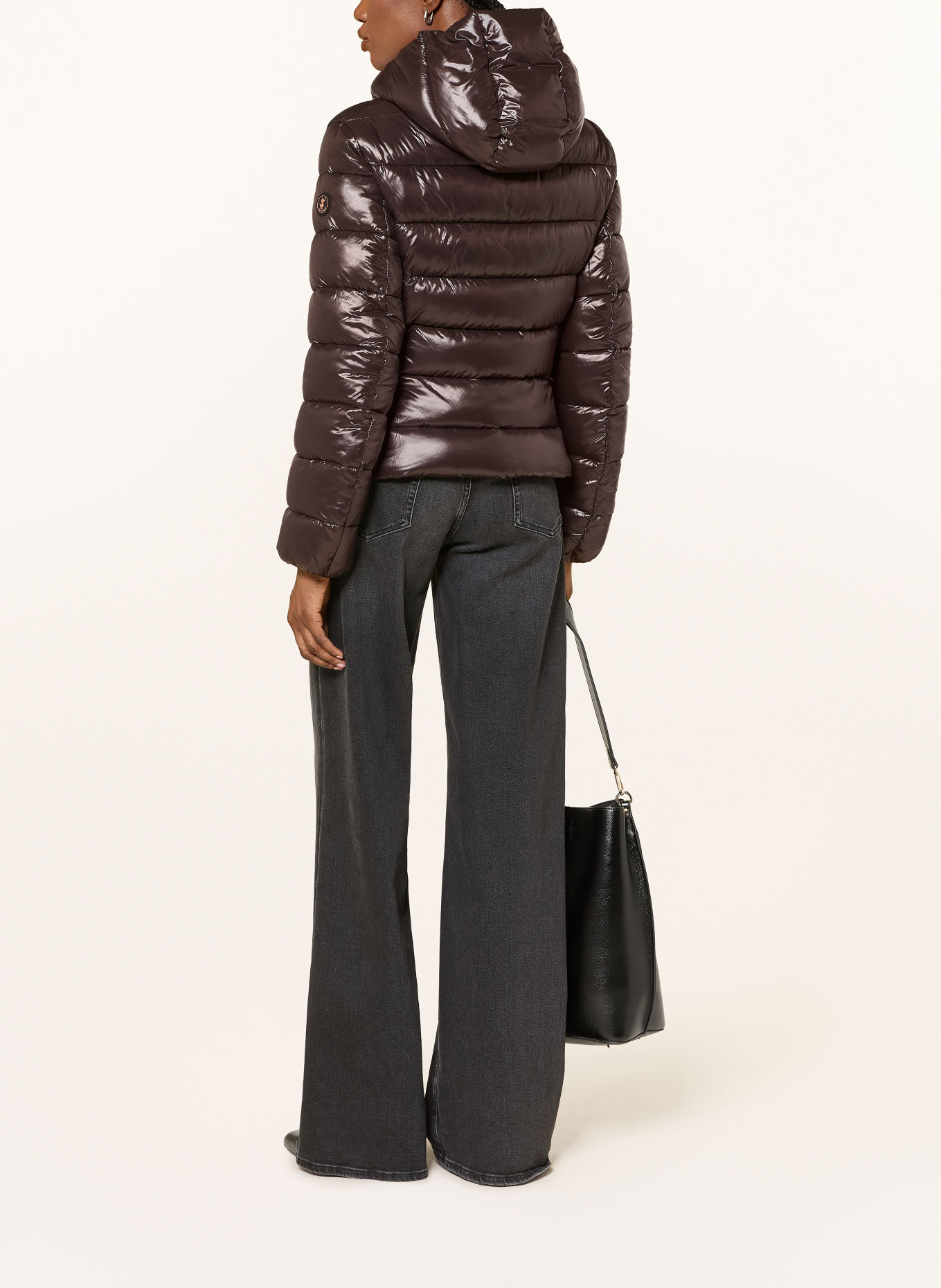 SAVE THE DUCK Steppjacke COSMARY mit abnehmbarer Kapuze: DUNKELBRAUN