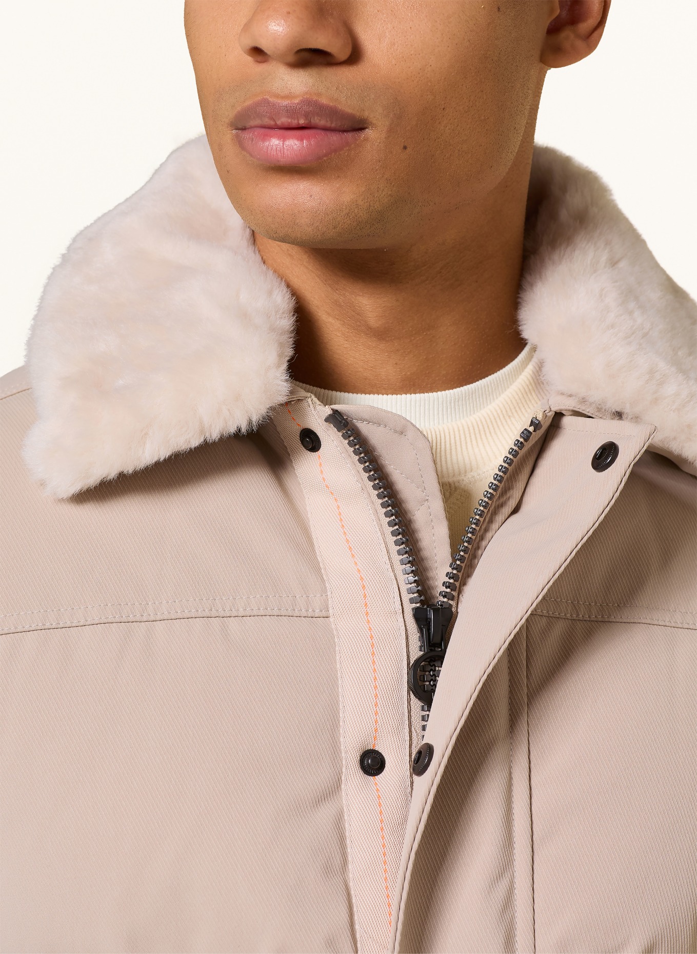 WELLENSTEYN Steppjacke SAPHIRE mit Kunstfell: CREME