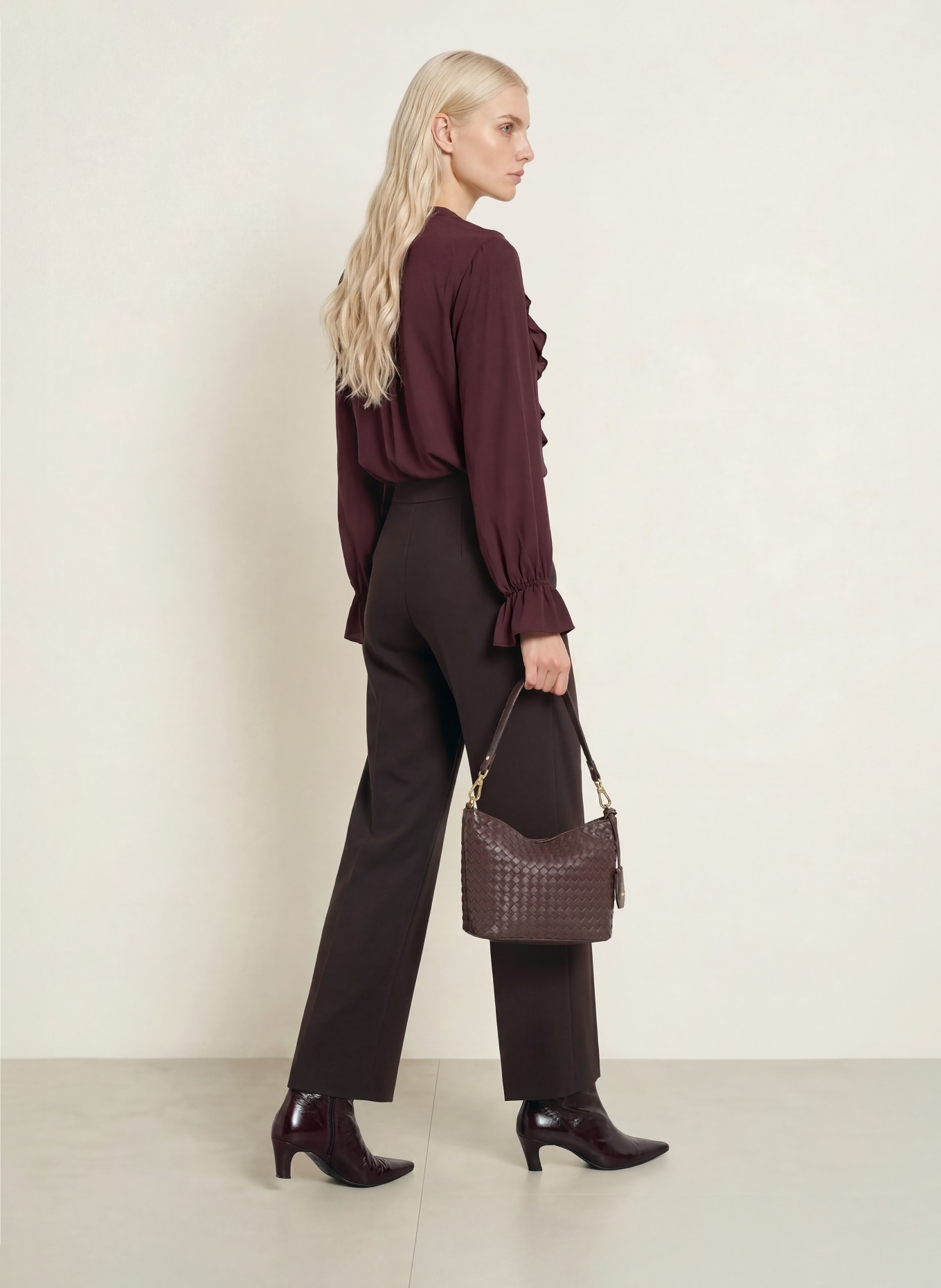 ELENA MIRO Broek: MARRON FONCÉ