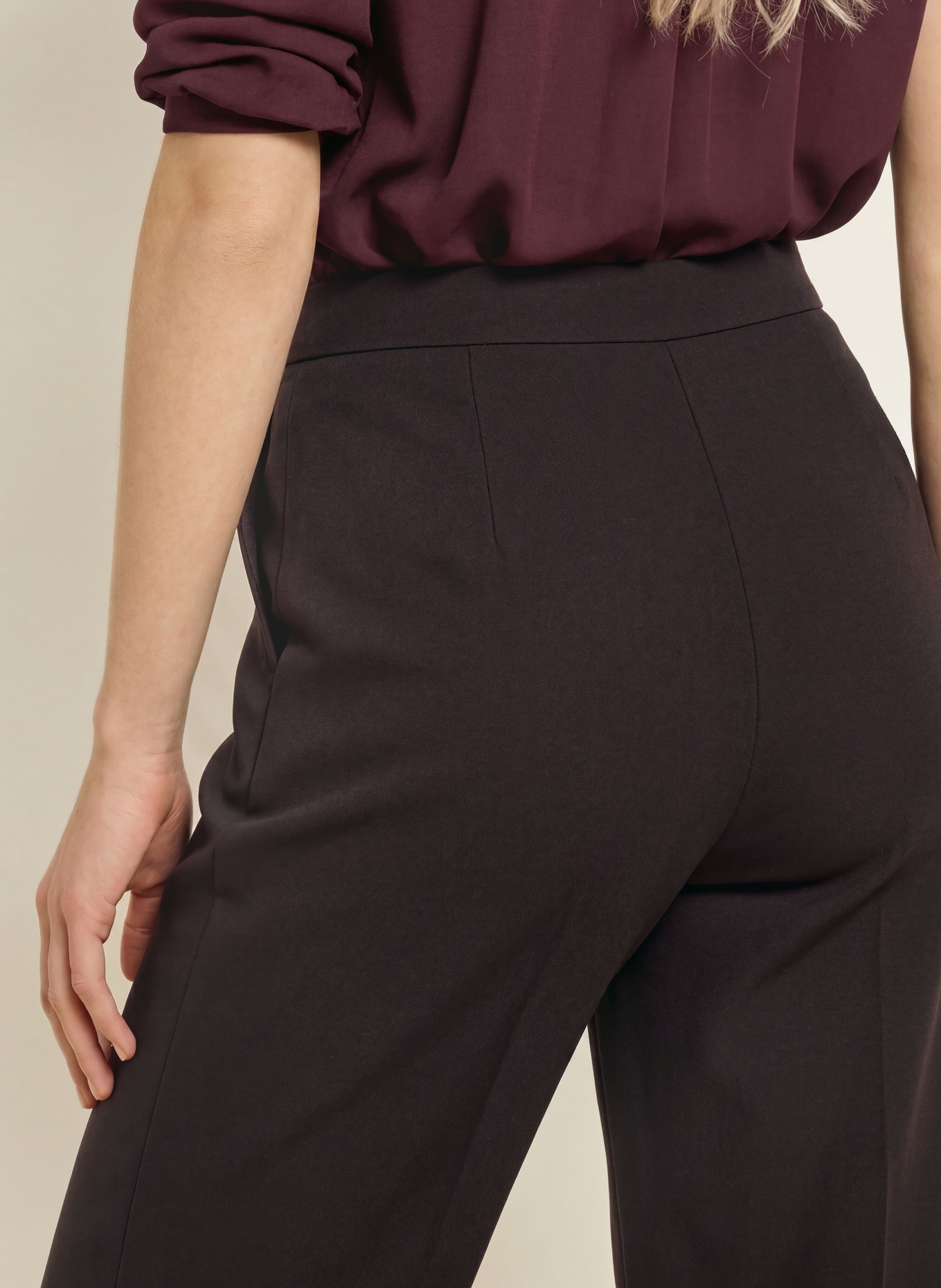 ELENA MIRO Broek: MARRON FONCÉ