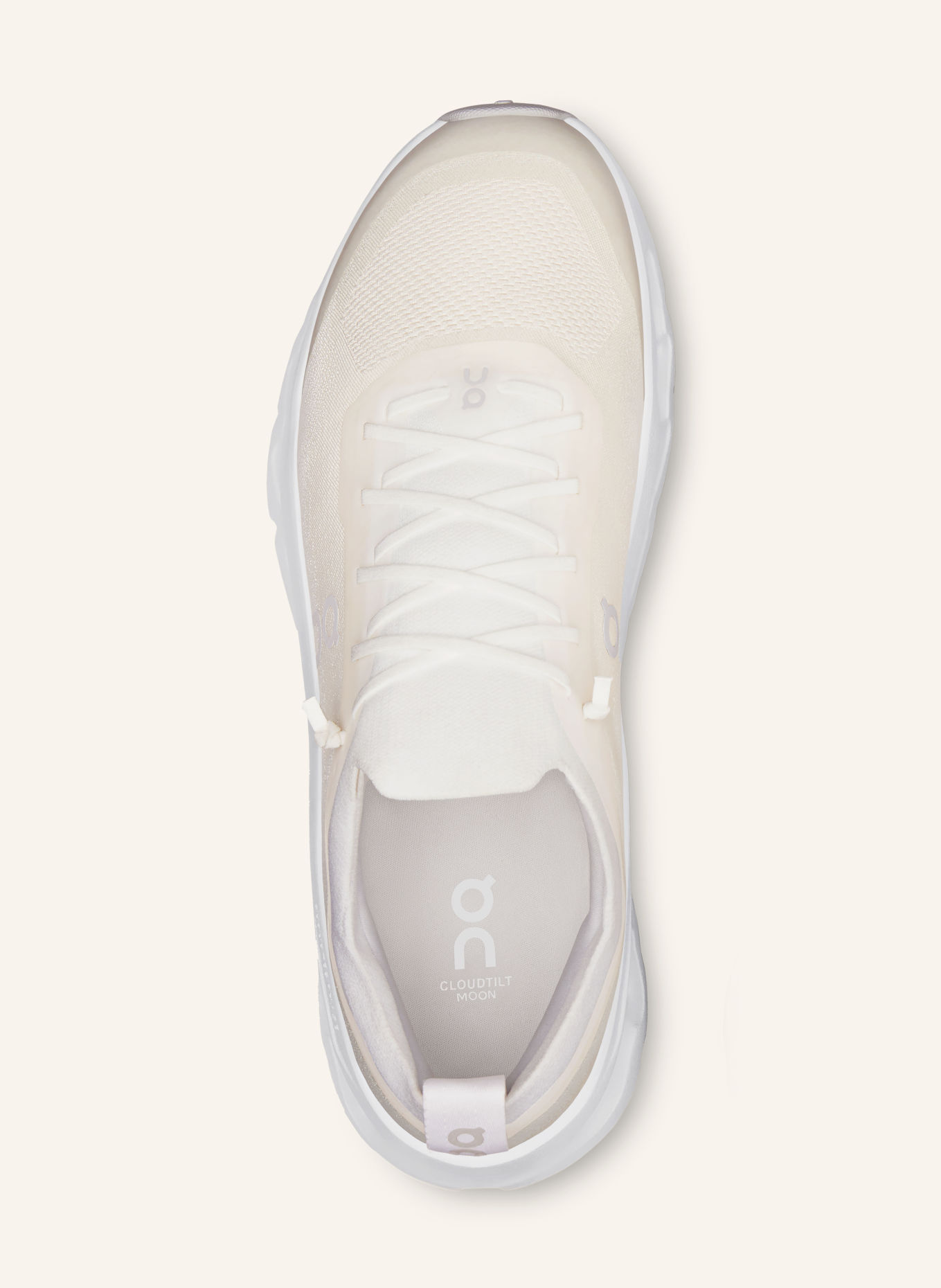 On CLOUDTILT MOON Sneakers: WHITE