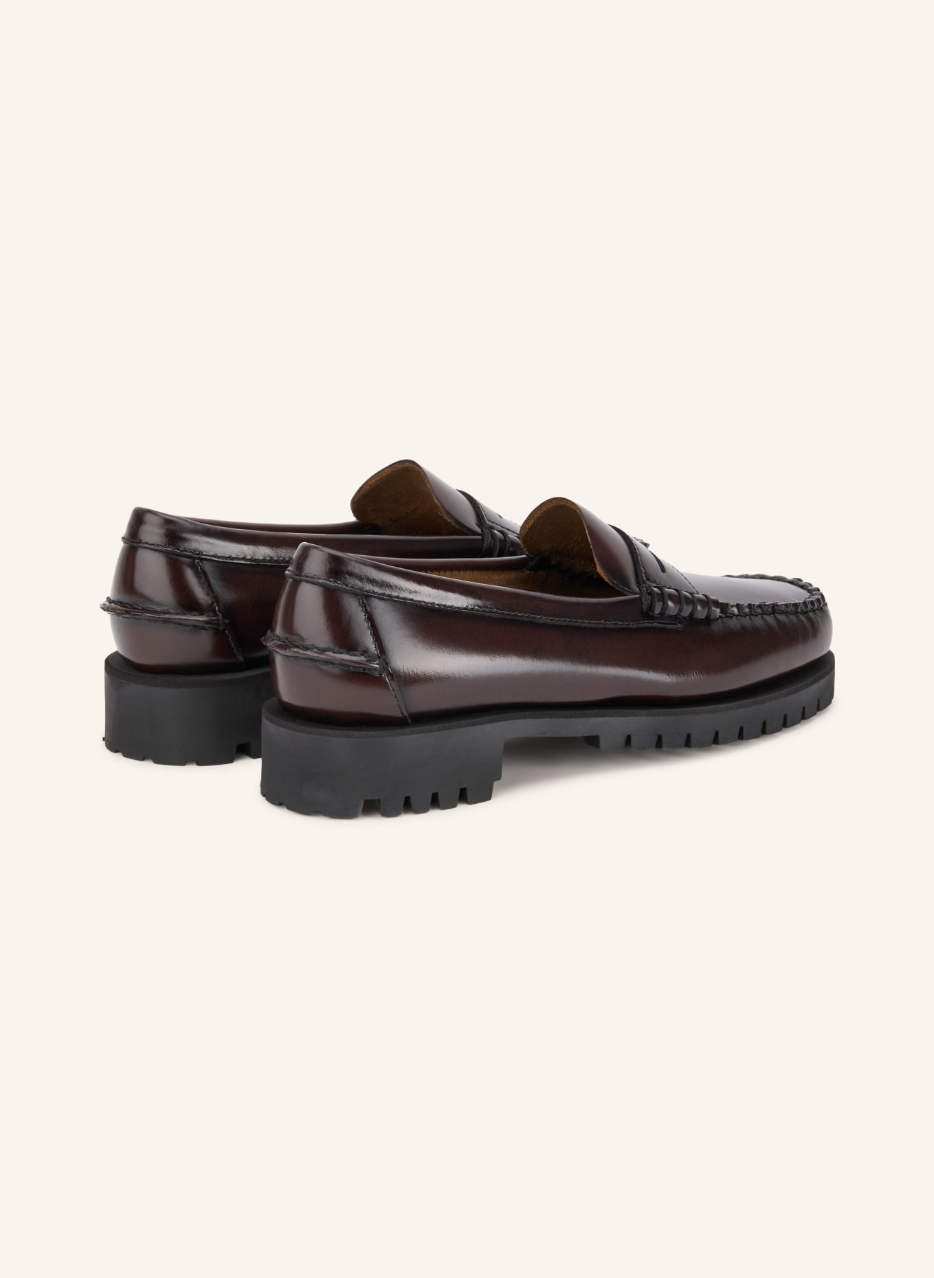 SEBAGO Penny loafery DAN LUG: TMAVĚ ČERVENÁ