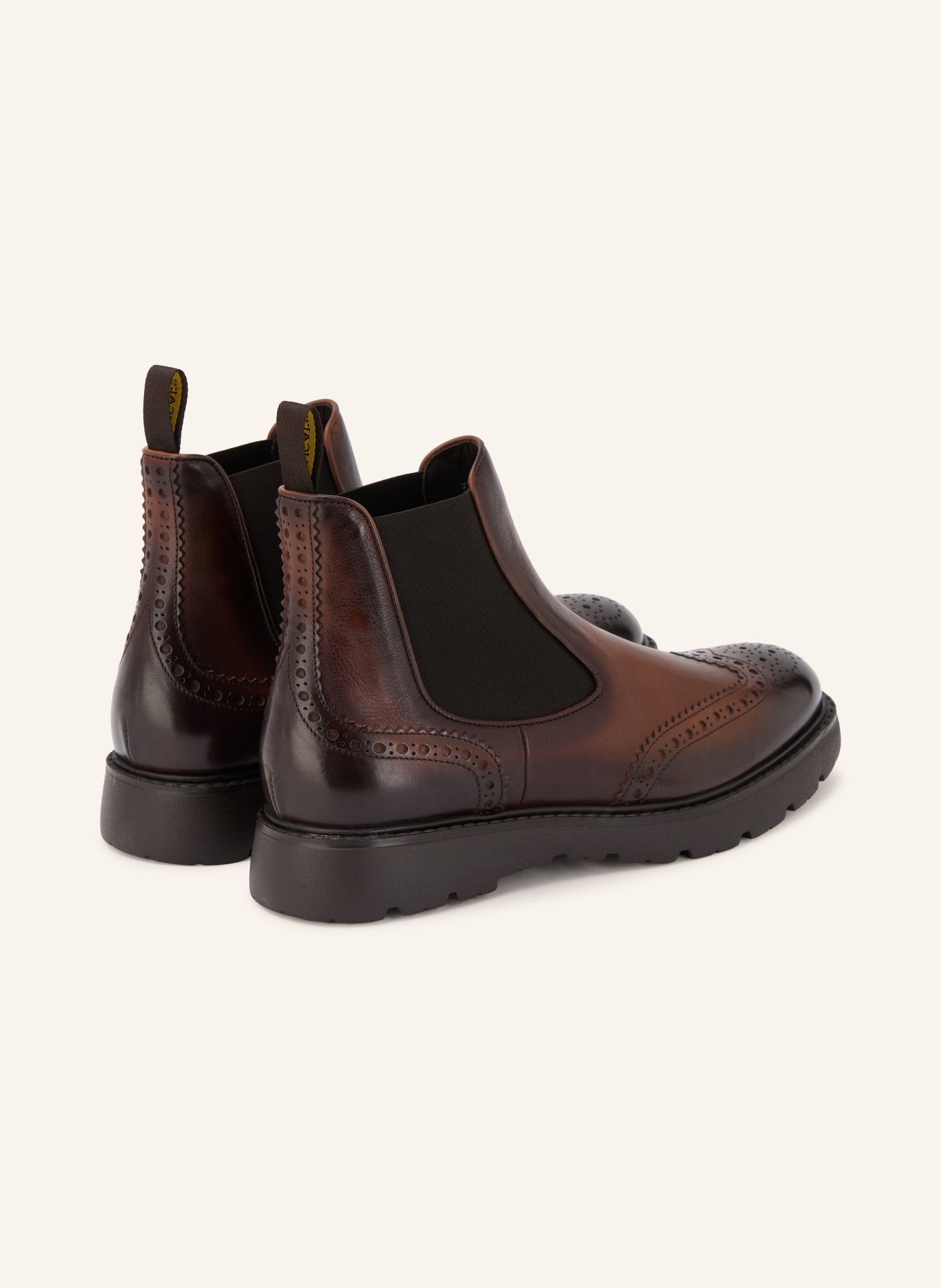 DOUCAL'S Bottines Chelsea BEATLES: MARRON