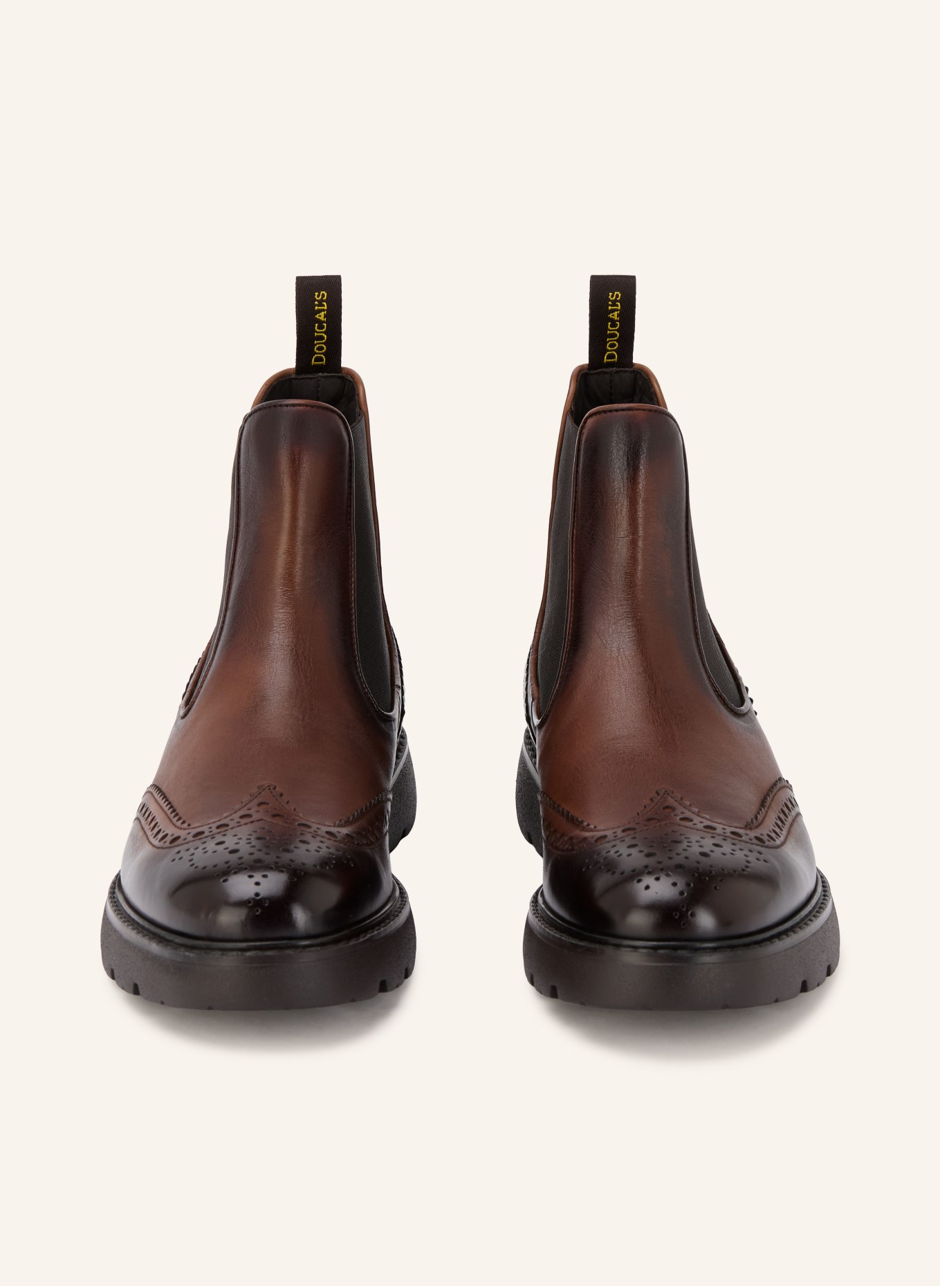 DOUCAL'S Bottines Chelsea BEATLES: MARRON