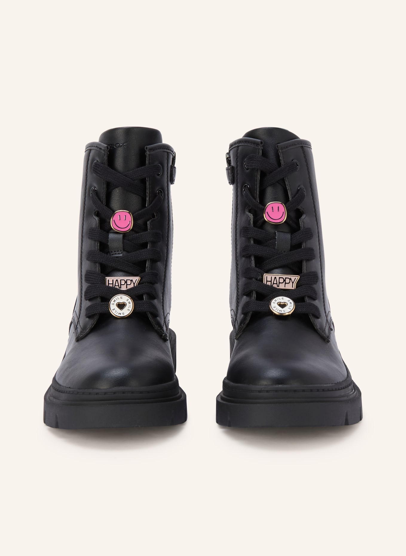 GEOX Boots à lacets KARSYN: NOIR