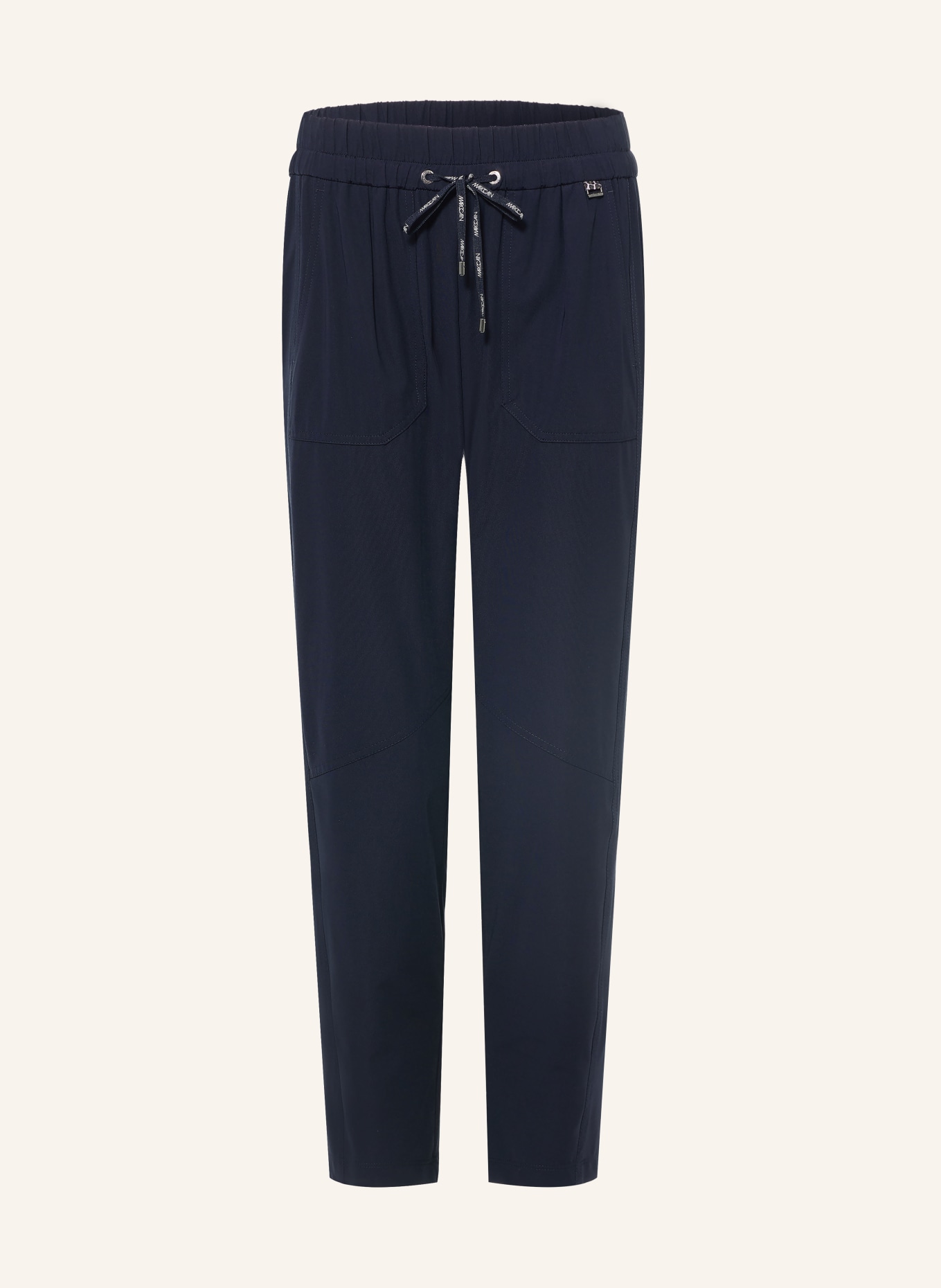 MARC CAIN Spodnie 7/8 w stylu joggingowym: 394 navy
