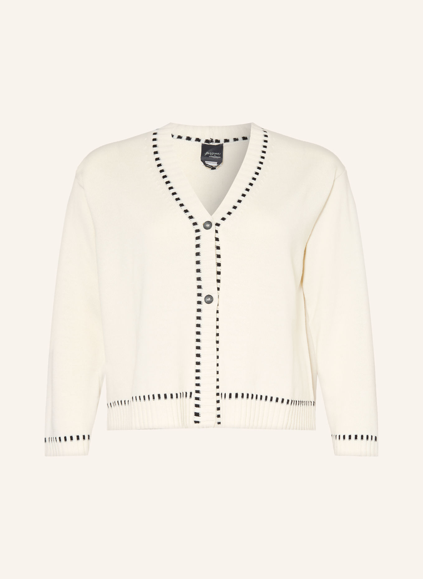 PERSONA MARINA RINALDI Gilet PMRALPE: BLANC / NOIR