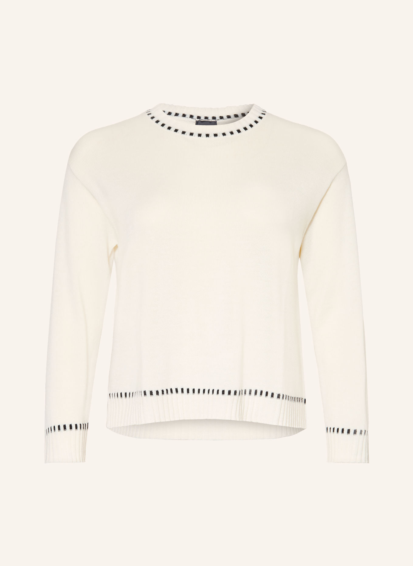 PERSONA MARINA RINALDI Pull PMRPULVINO: BLANC / NOIR