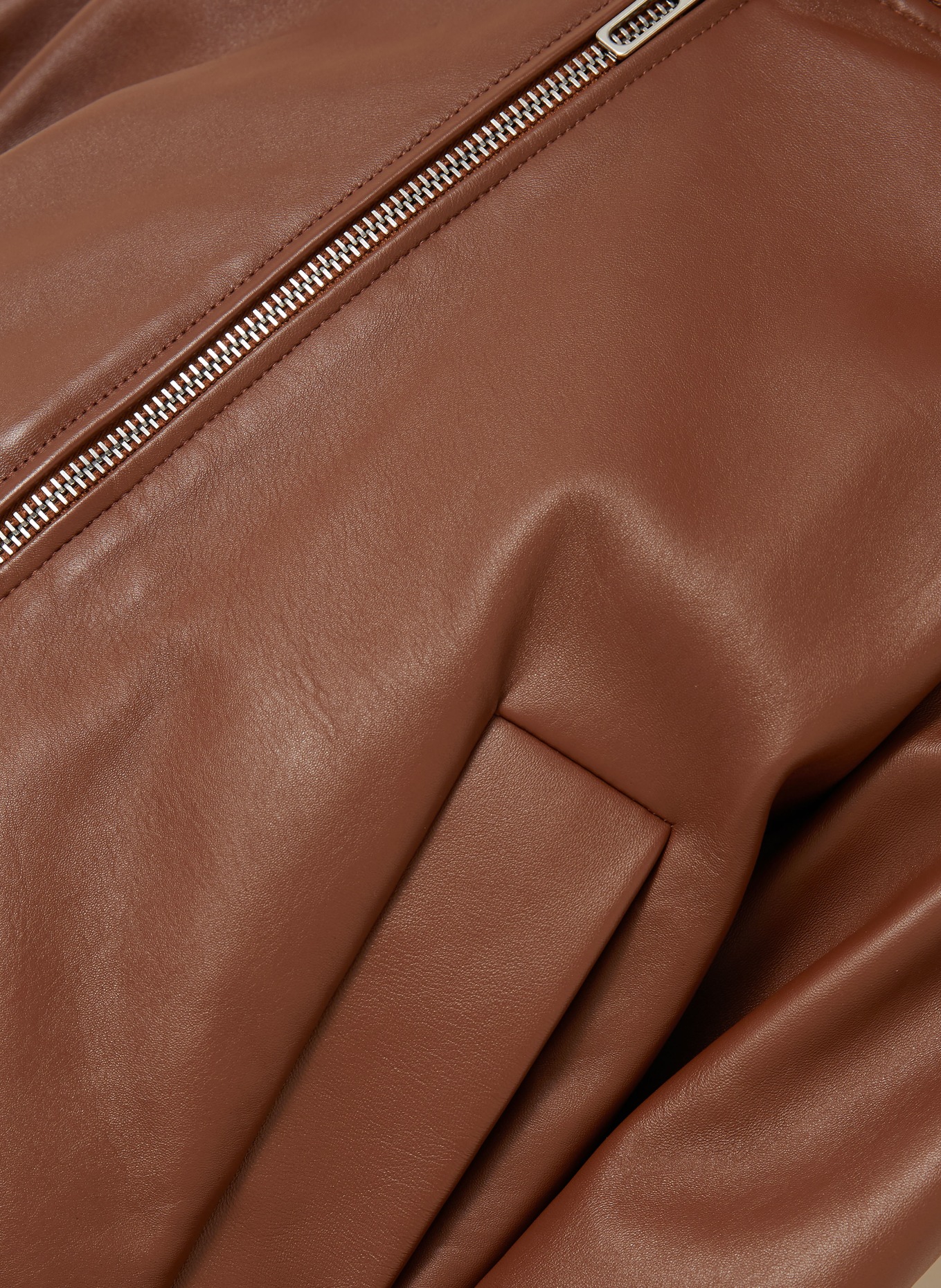 SPORTMAX Lederjacke AMOUR: BRAUN