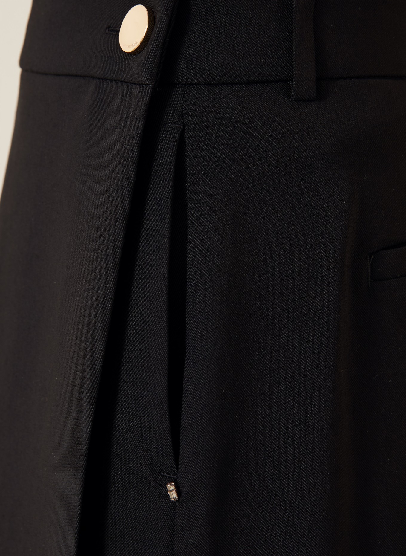 SPORTMAX Skort OTTUSO med strass: SVART