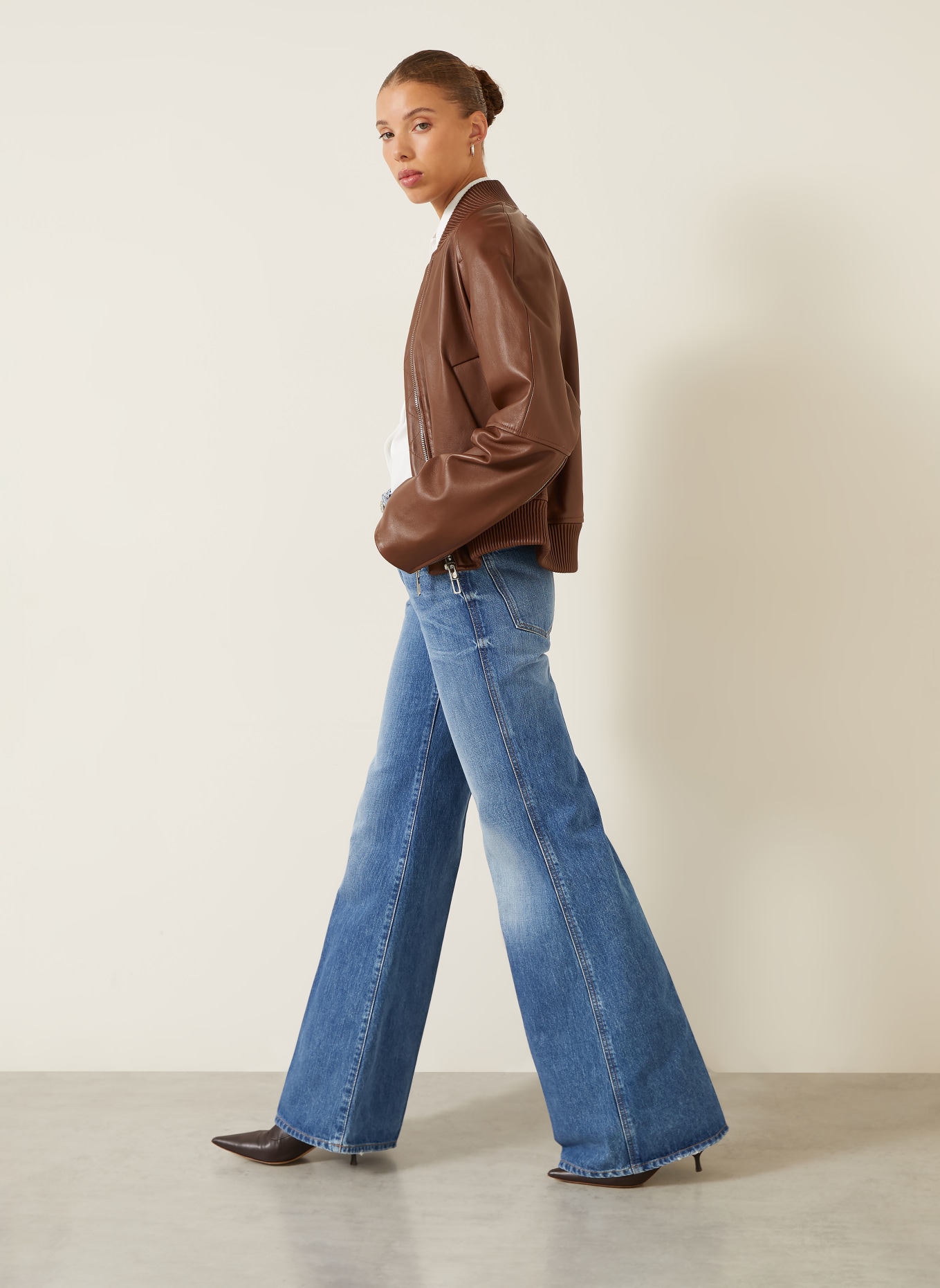 SPORTMAX Jeansy flared MEANDRO: 005 MIDNIGHTBLUE