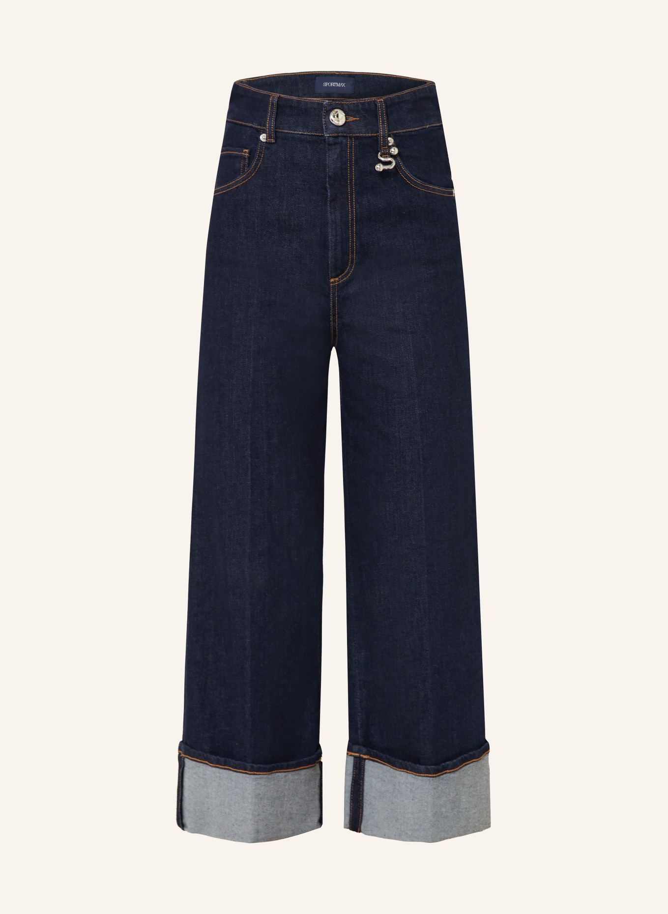 SPORTMAX Jean wide leg RAPIDO: 001 MIDNIGHTBLUE