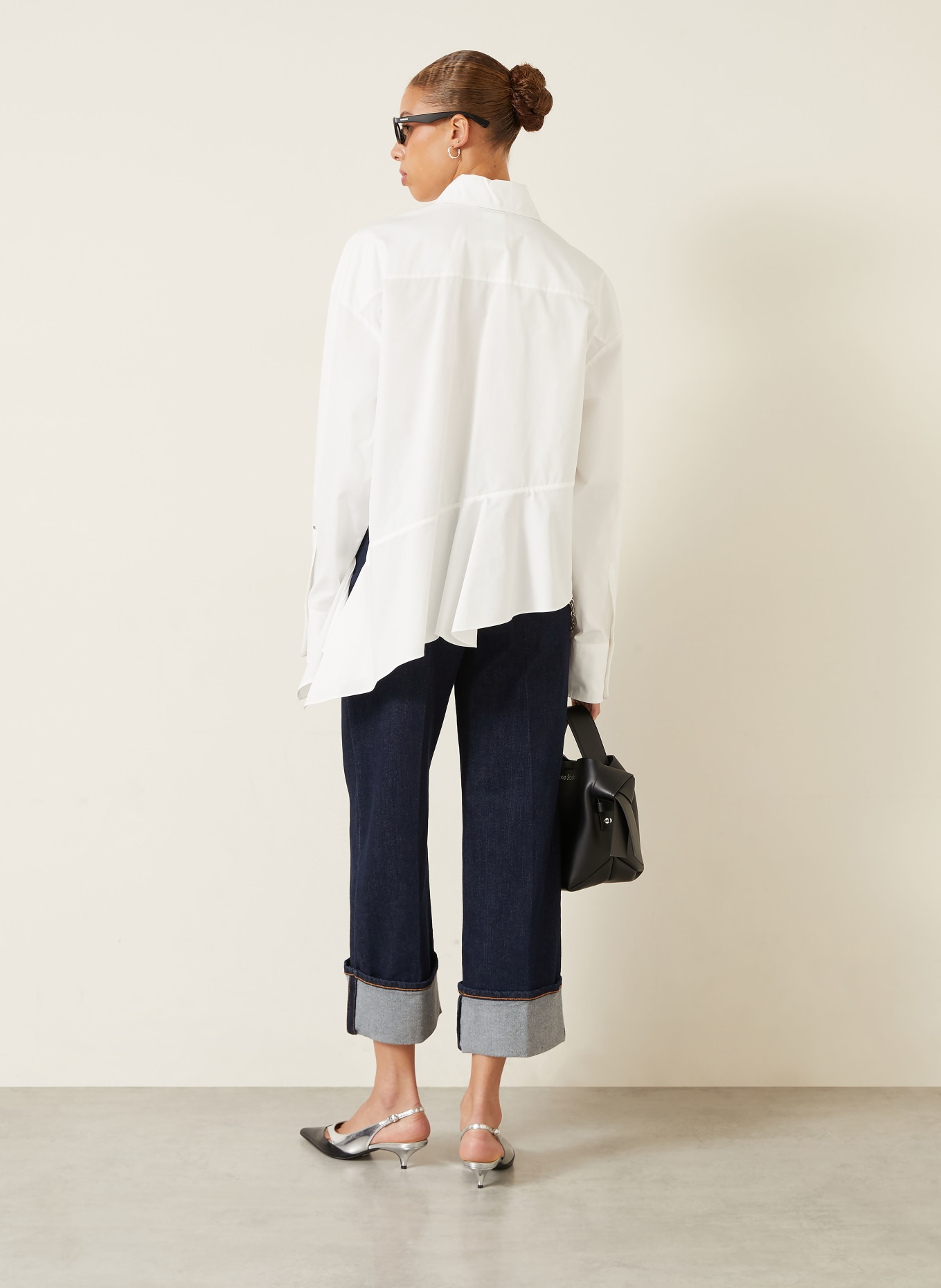 SPORTMAX Jean wide leg RAPIDO: 001 MIDNIGHTBLUE