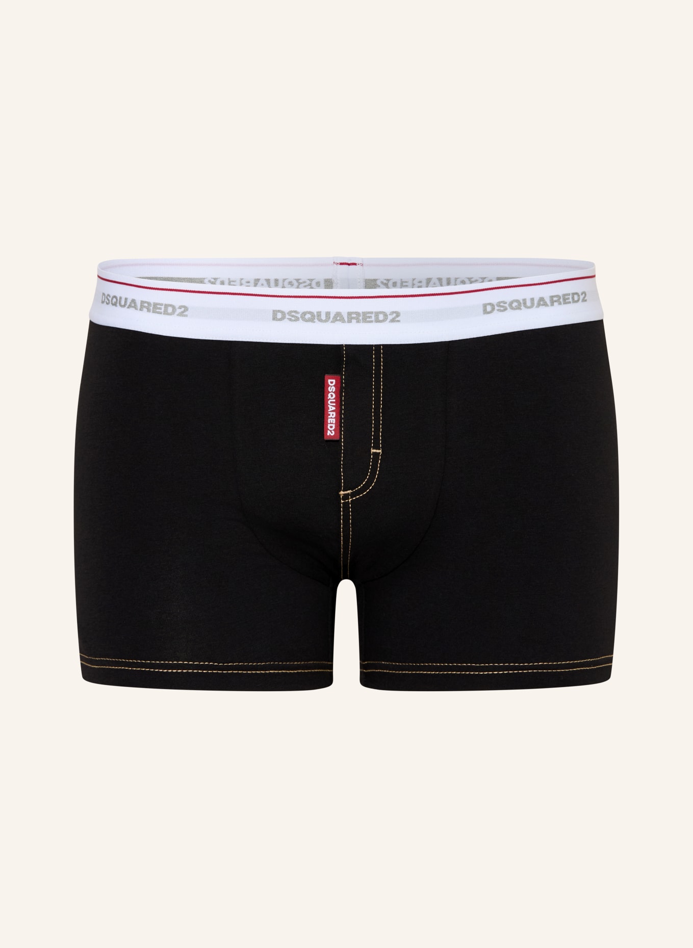 DSQUARED2 Boxershorts: SVART / VIT