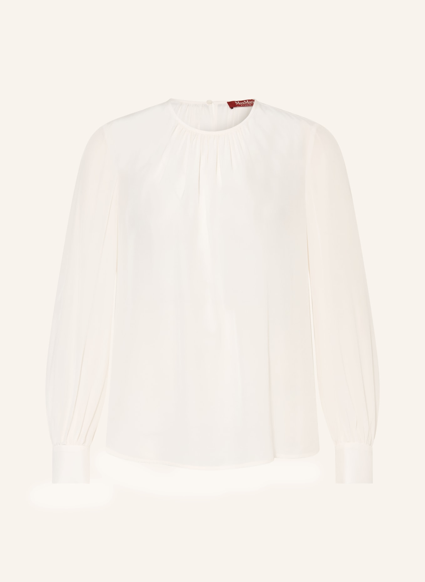 Max Mara STUDIO Seidenbluse VASTO: WEISS
