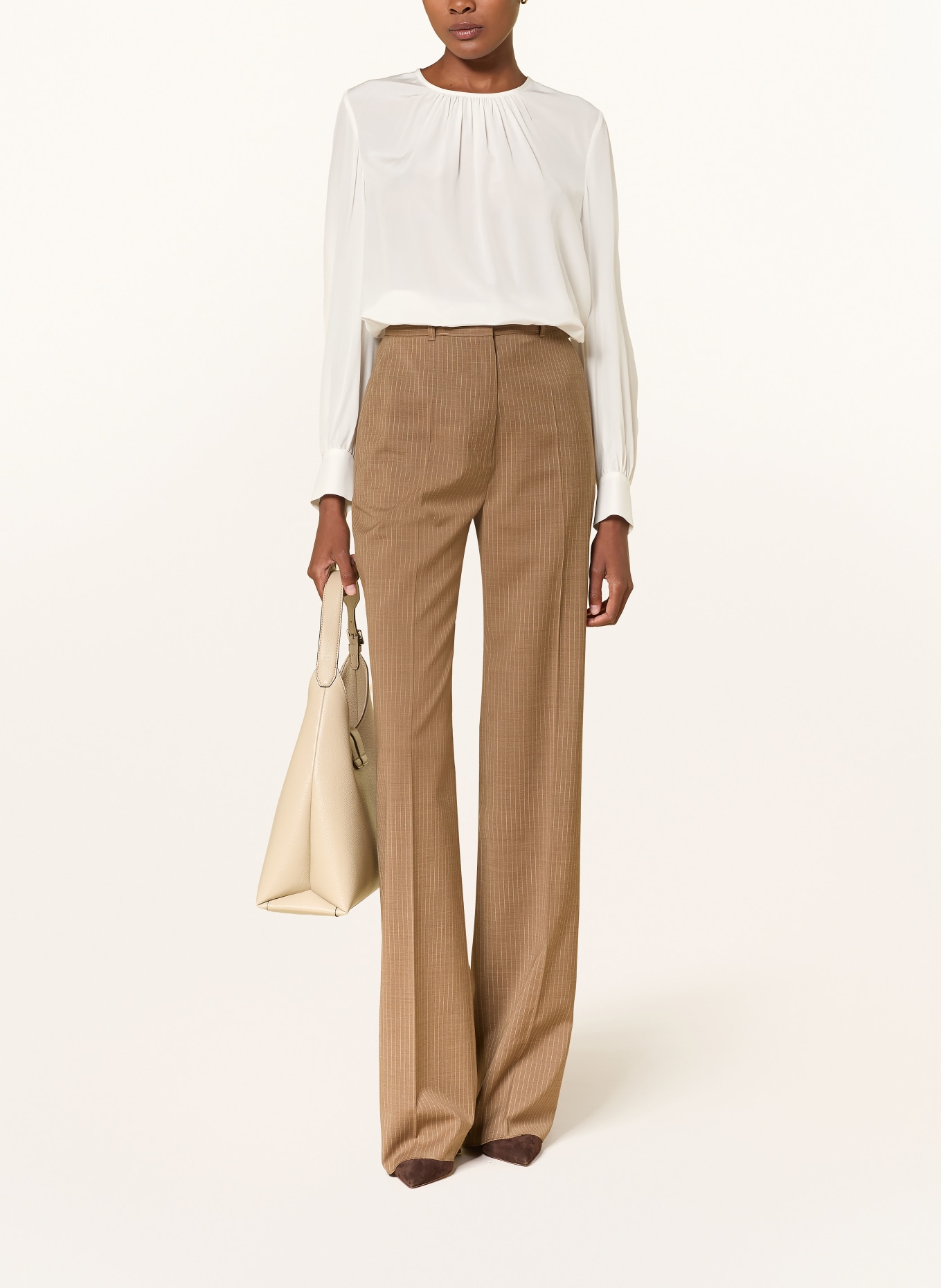 Max Mara STUDIO Seidenbluse VASTO: WEISS