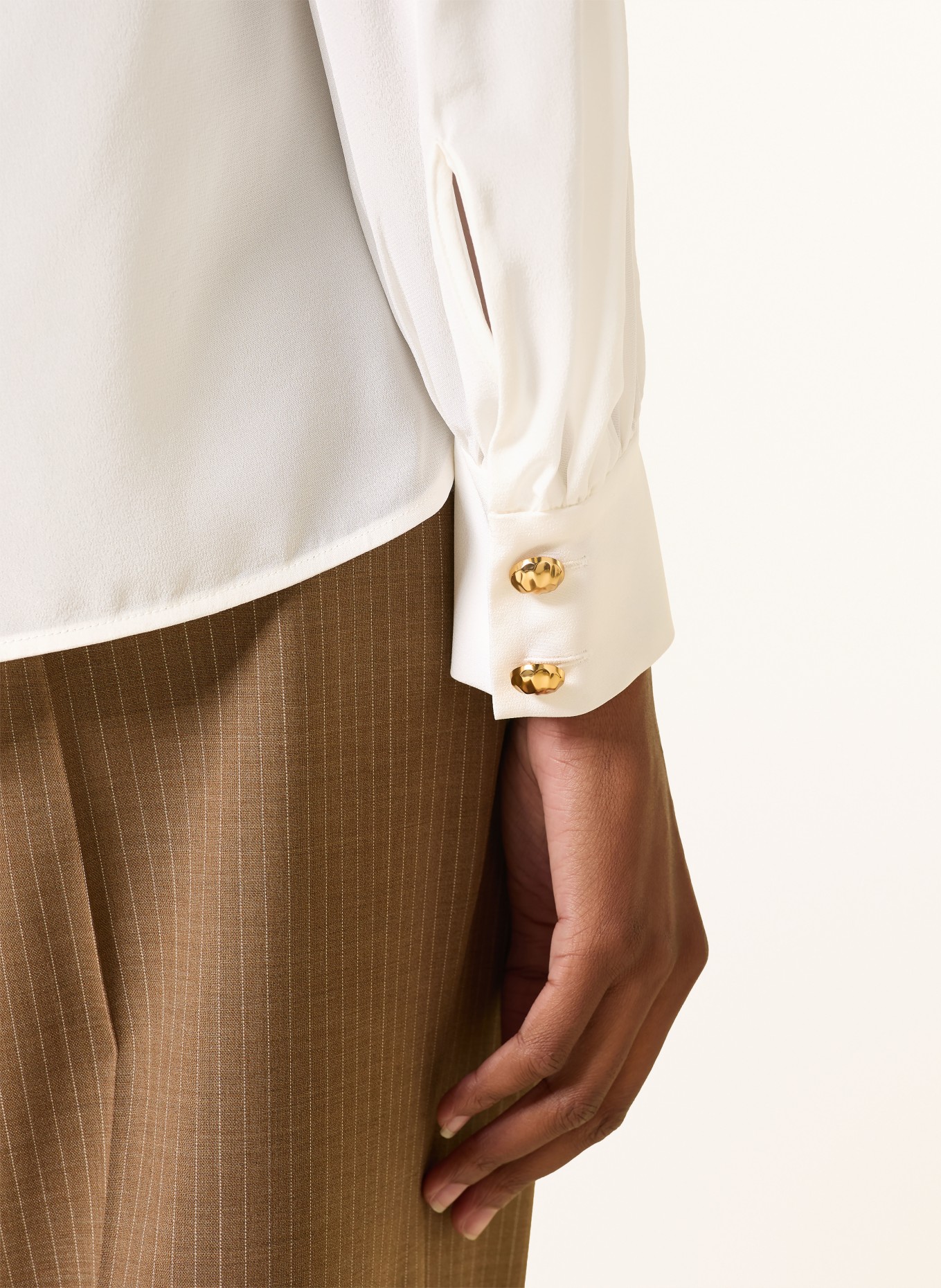 Max Mara STUDIO Seidenbluse VASTO: WEISS