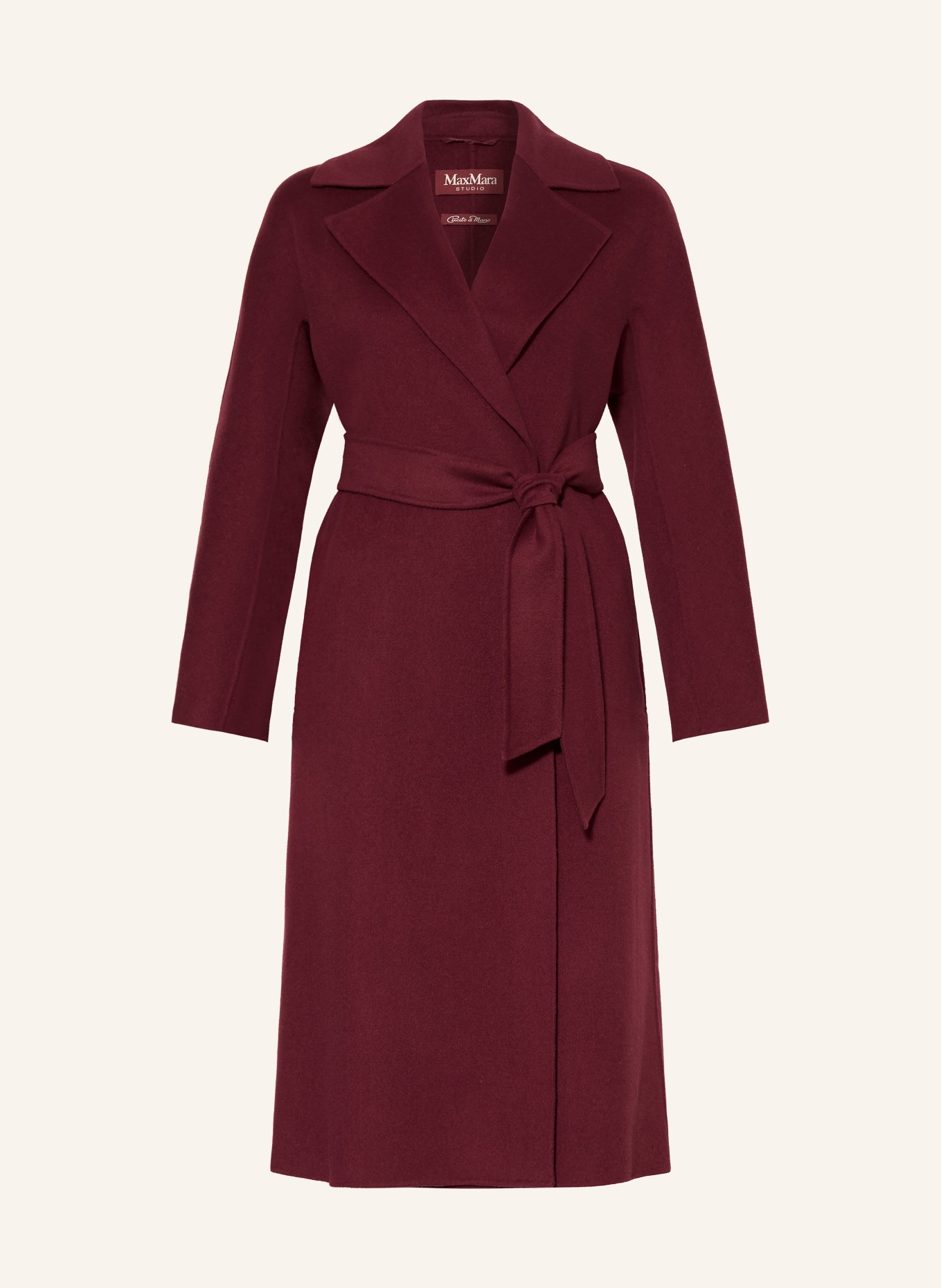 Max Mara STUDIO CLES Wool coat: DARK RED