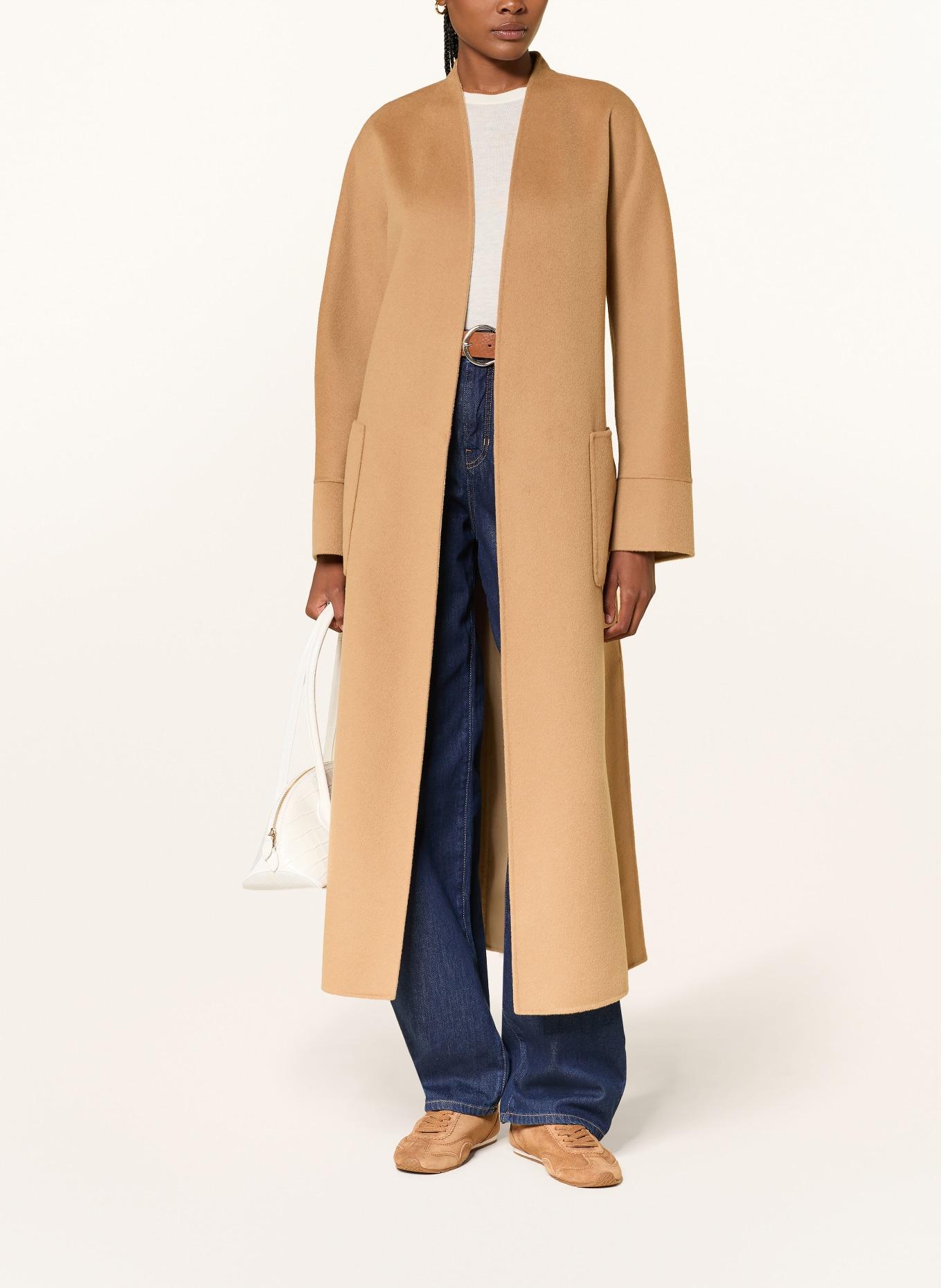Max Mara STUDIO NODO Reversible Wool Coat: CAMEL