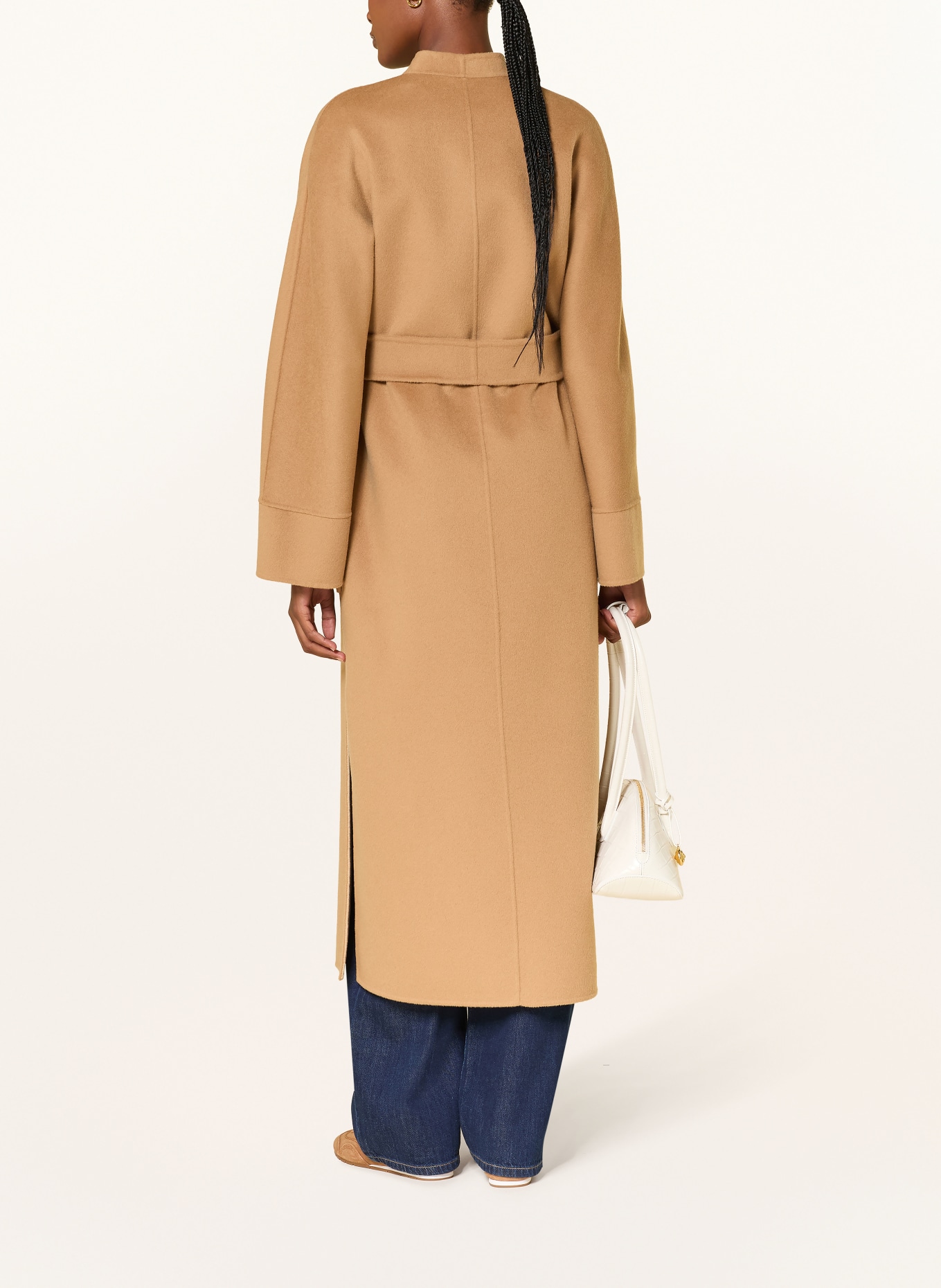 Max Mara STUDIO NODO Reversible Wool Coat: CAMEL