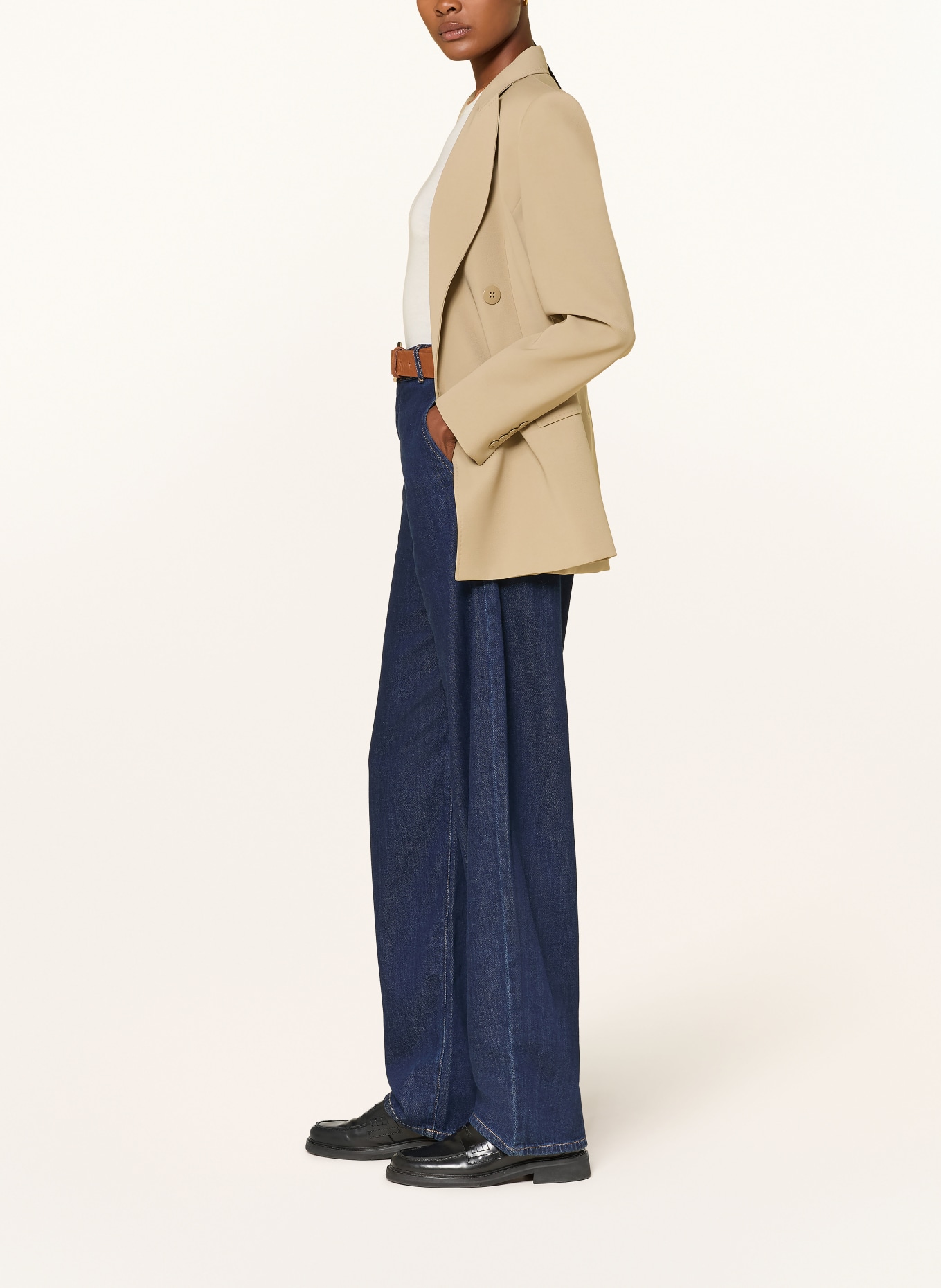 Max Mara STUDIO Blugi Barrel CONICO: 001 NAVY
