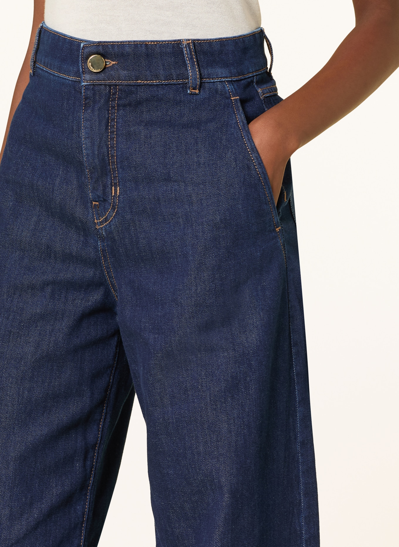 Max Mara STUDIO Blugi Barrel CONICO: 001 NAVY