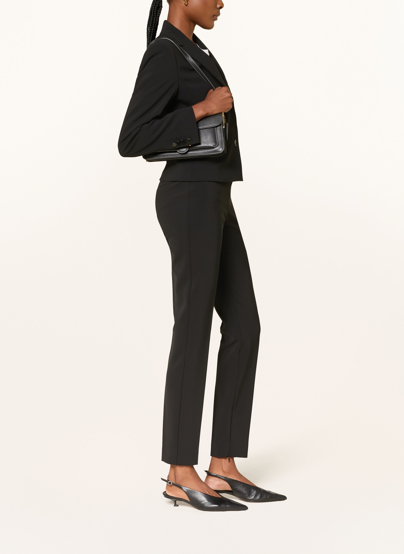 Max Mara STUDIO CRESPO Trousers: BLACK