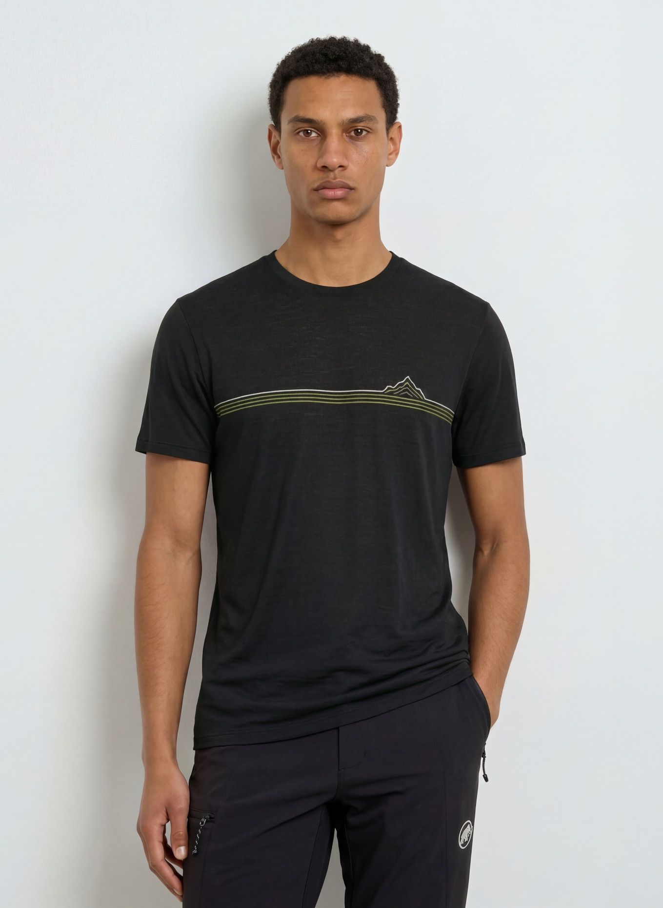 icebreaker T-shirt MERINO 150 TECH LITE van merinowol: ZWART