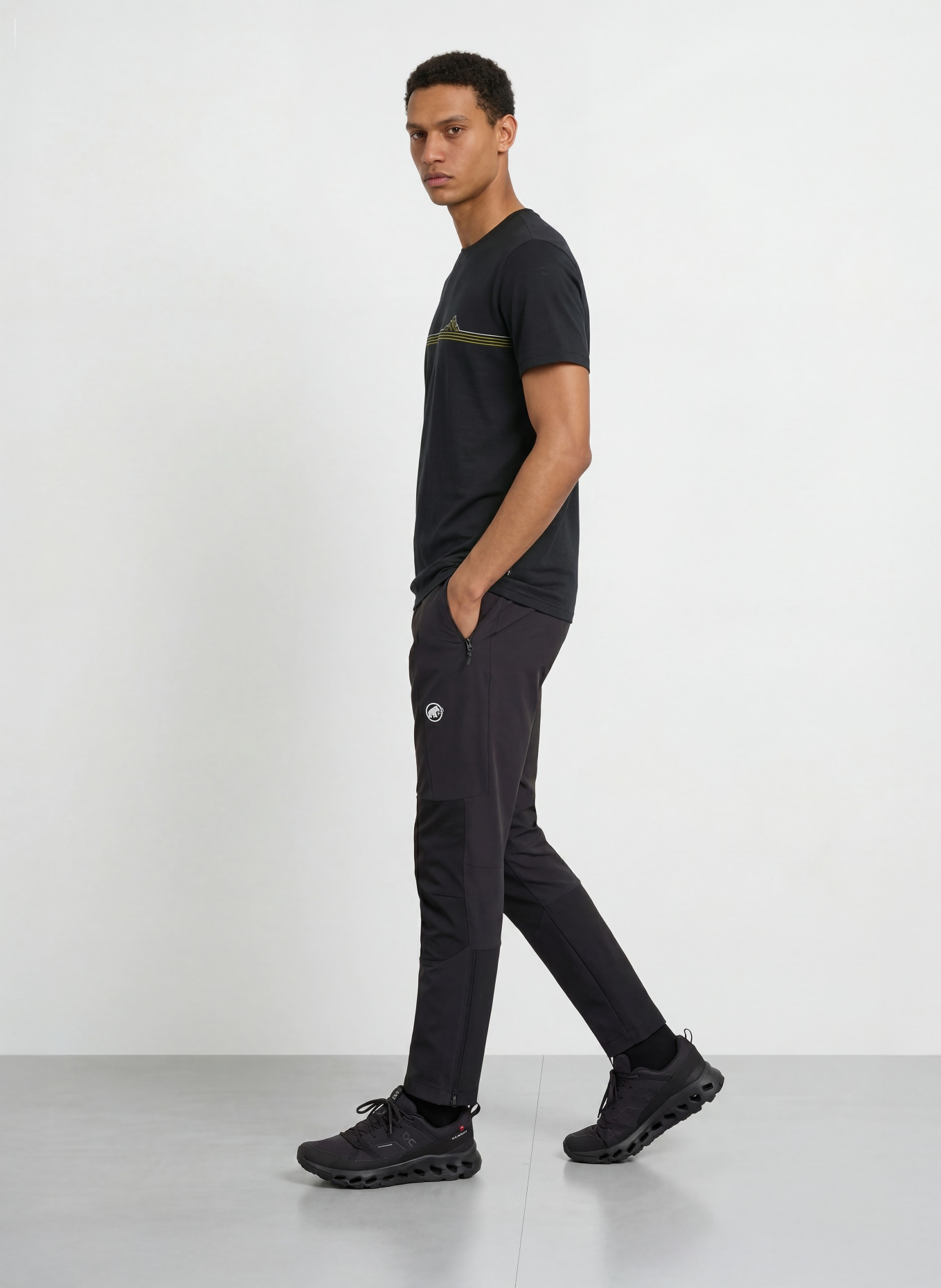 icebreaker T-shirt MERINO 150 TECH LITE van merinowol: ZWART