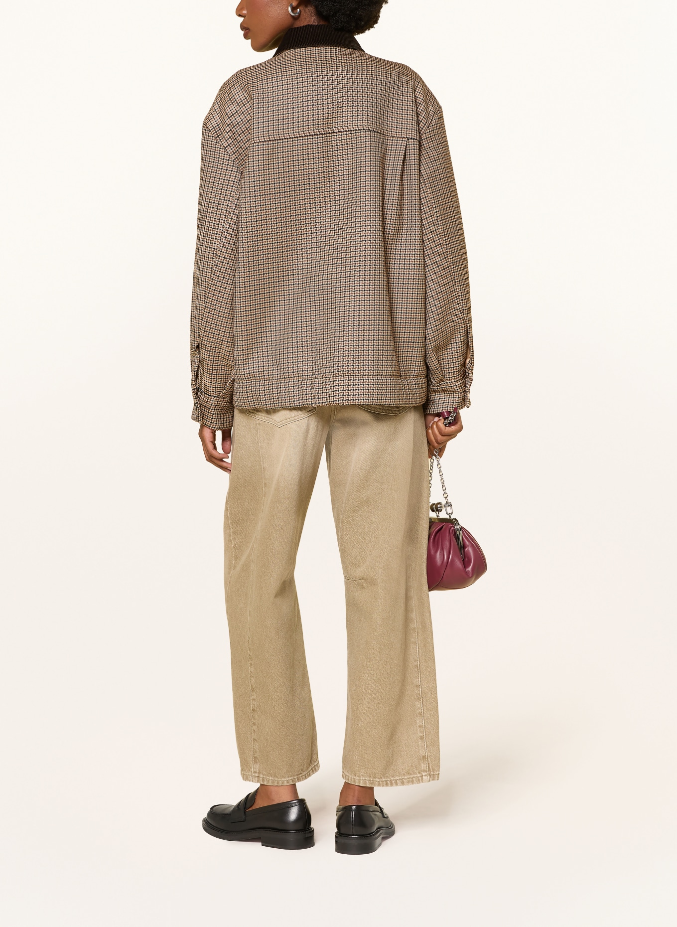 WEEKEND Max Mara Oversized-blouson FESTA: BEIGE / KONJAK / SVART