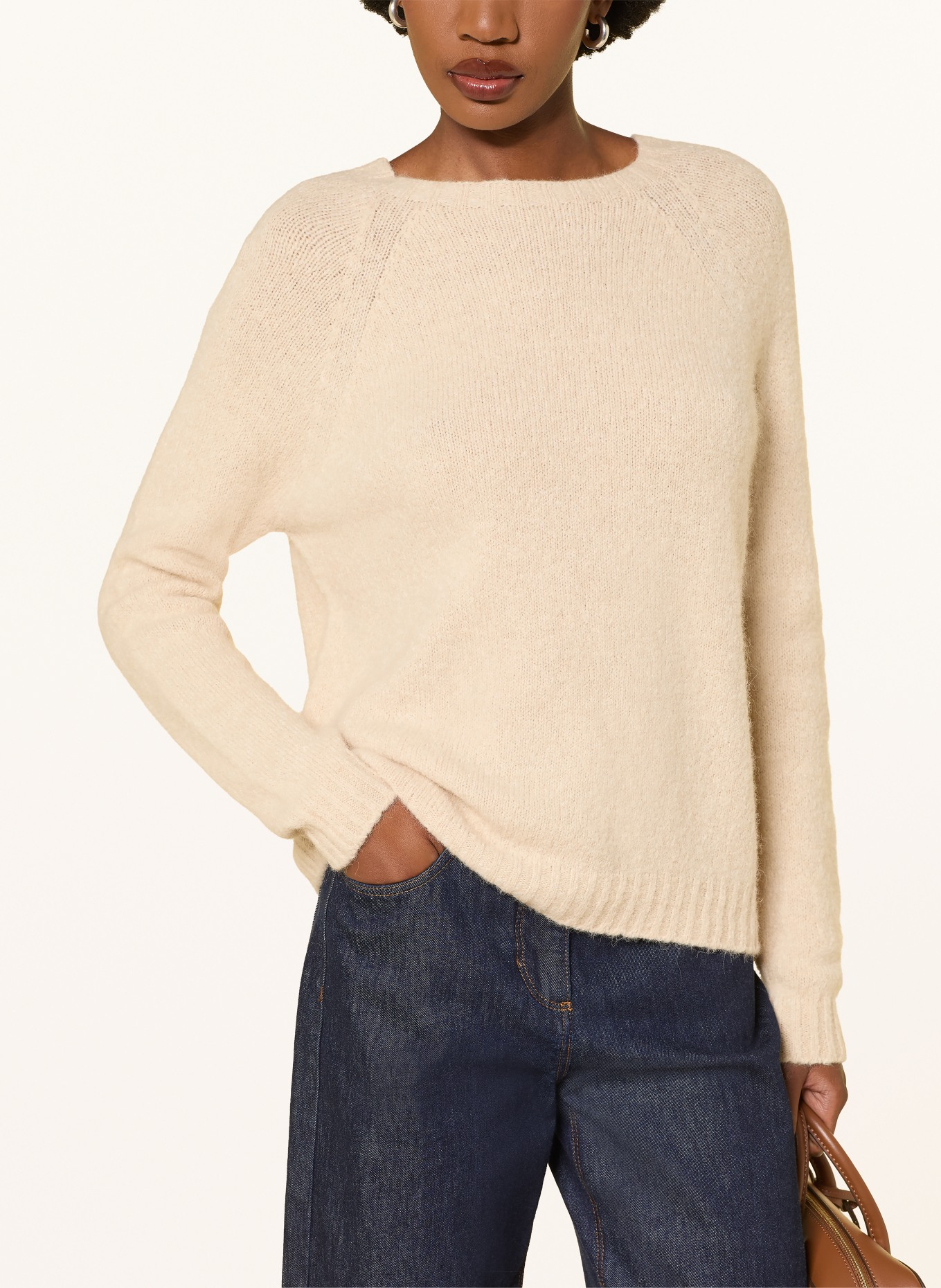 WEEKEND Max Mara Tröja GHIACCI med alpacka: BEIGE