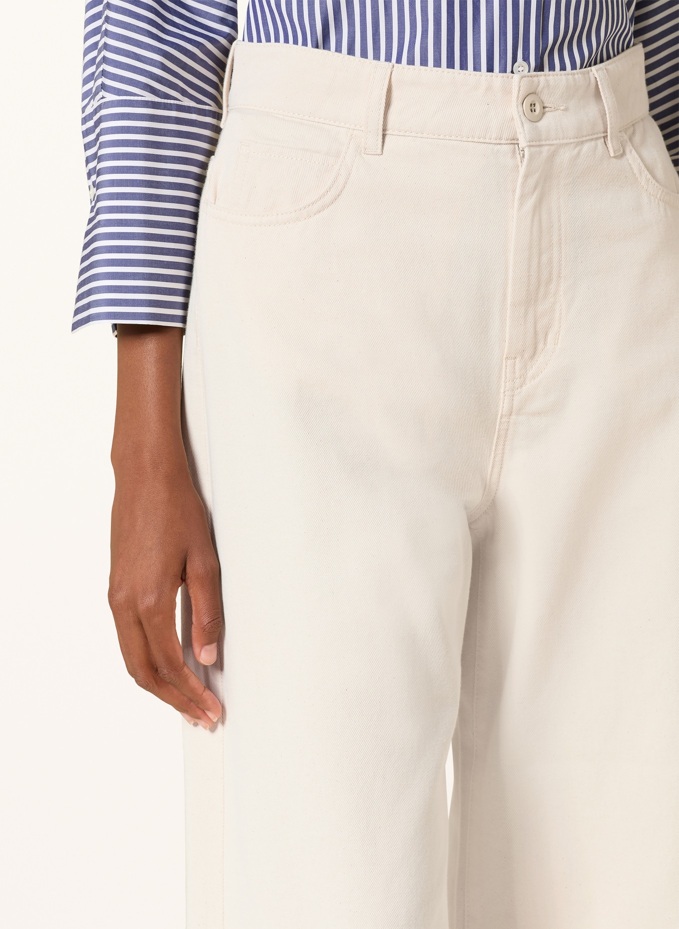 WEEKEND Max Mara Jeans med brede ben CANNETI: 001 ECRU