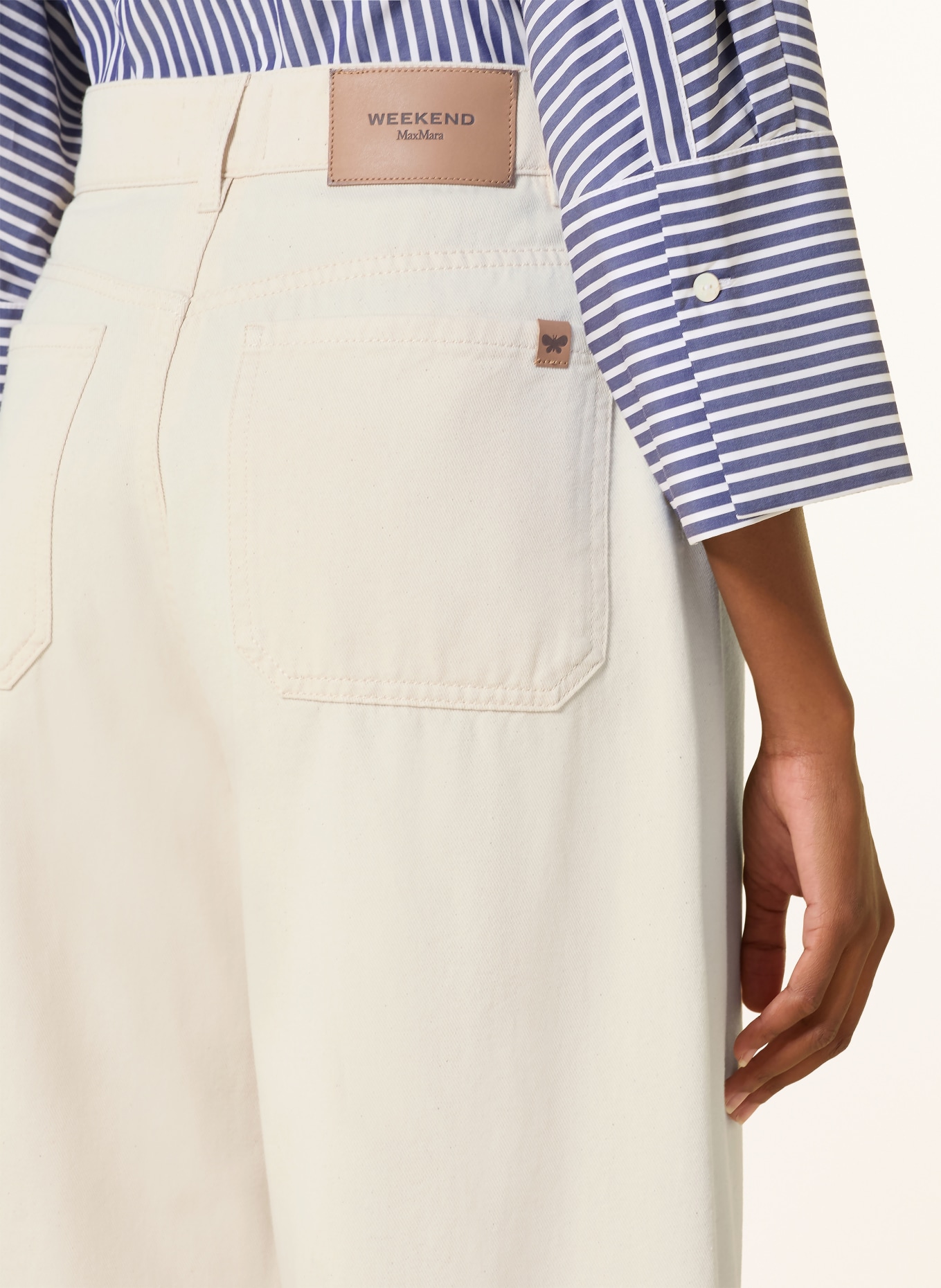 WEEKEND Max Mara Jeans med brede ben CANNETI: 001 ECRU