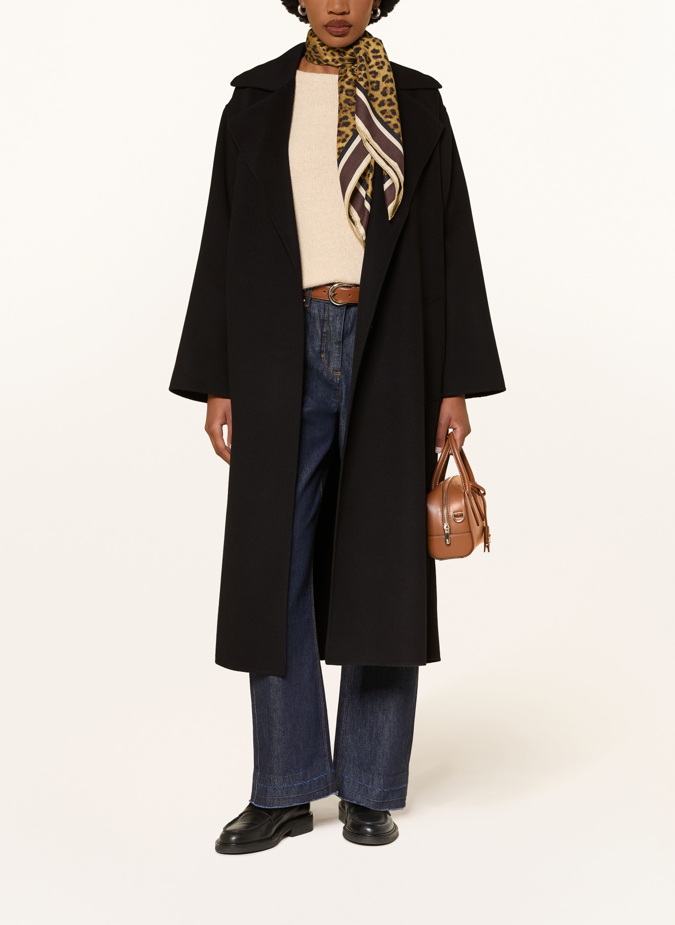 WEEKEND Max Mara Ullkappa OPEROSO: SVART