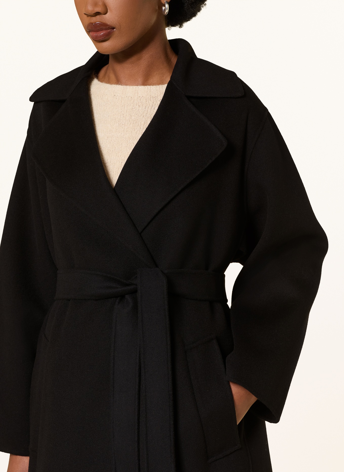 WEEKEND Max Mara Ullkappa OPEROSO: SVART