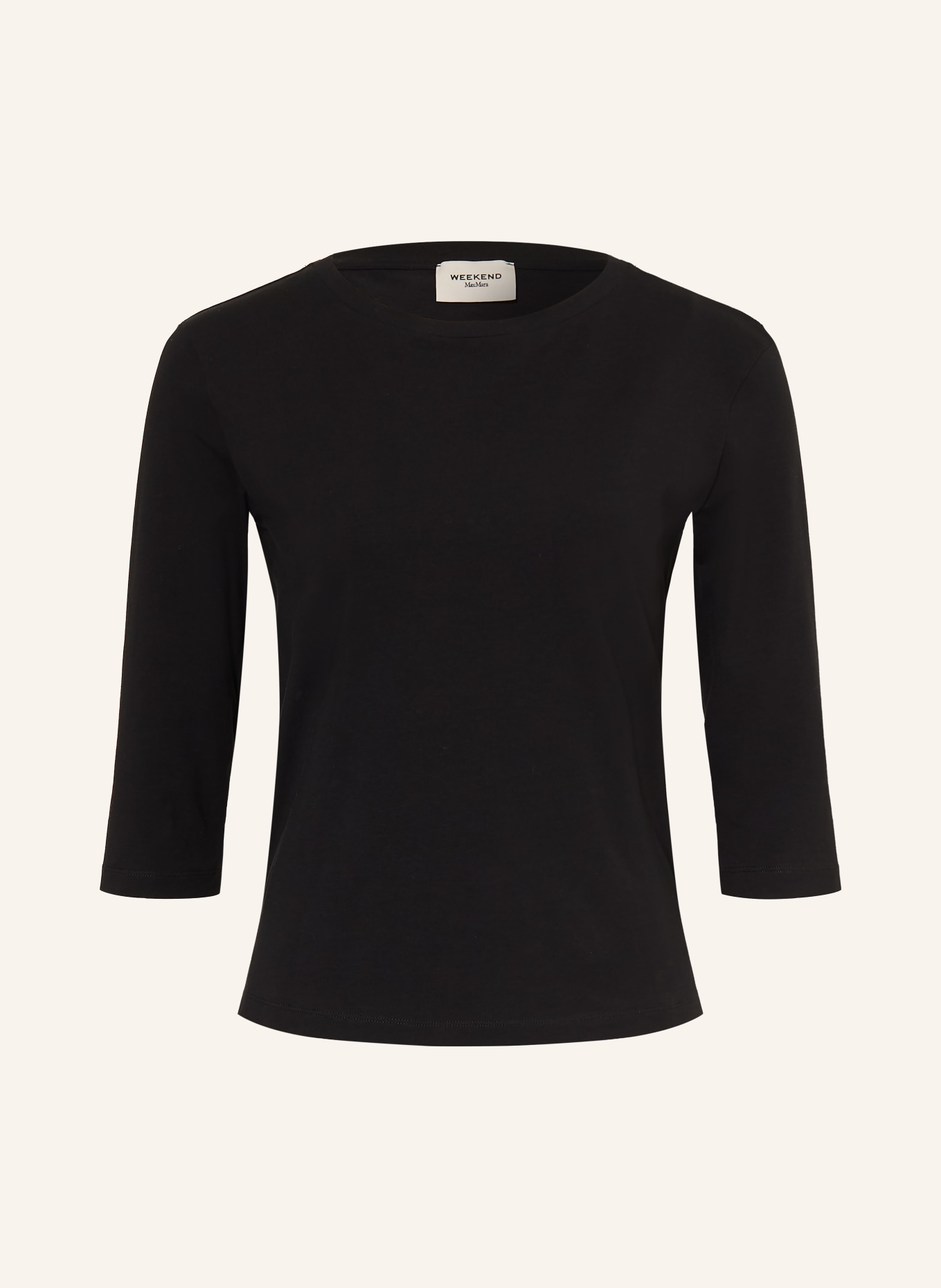 WEEKEND Max Mara Tričko MULTIA s 3/4 rukávem: ČERNÁ