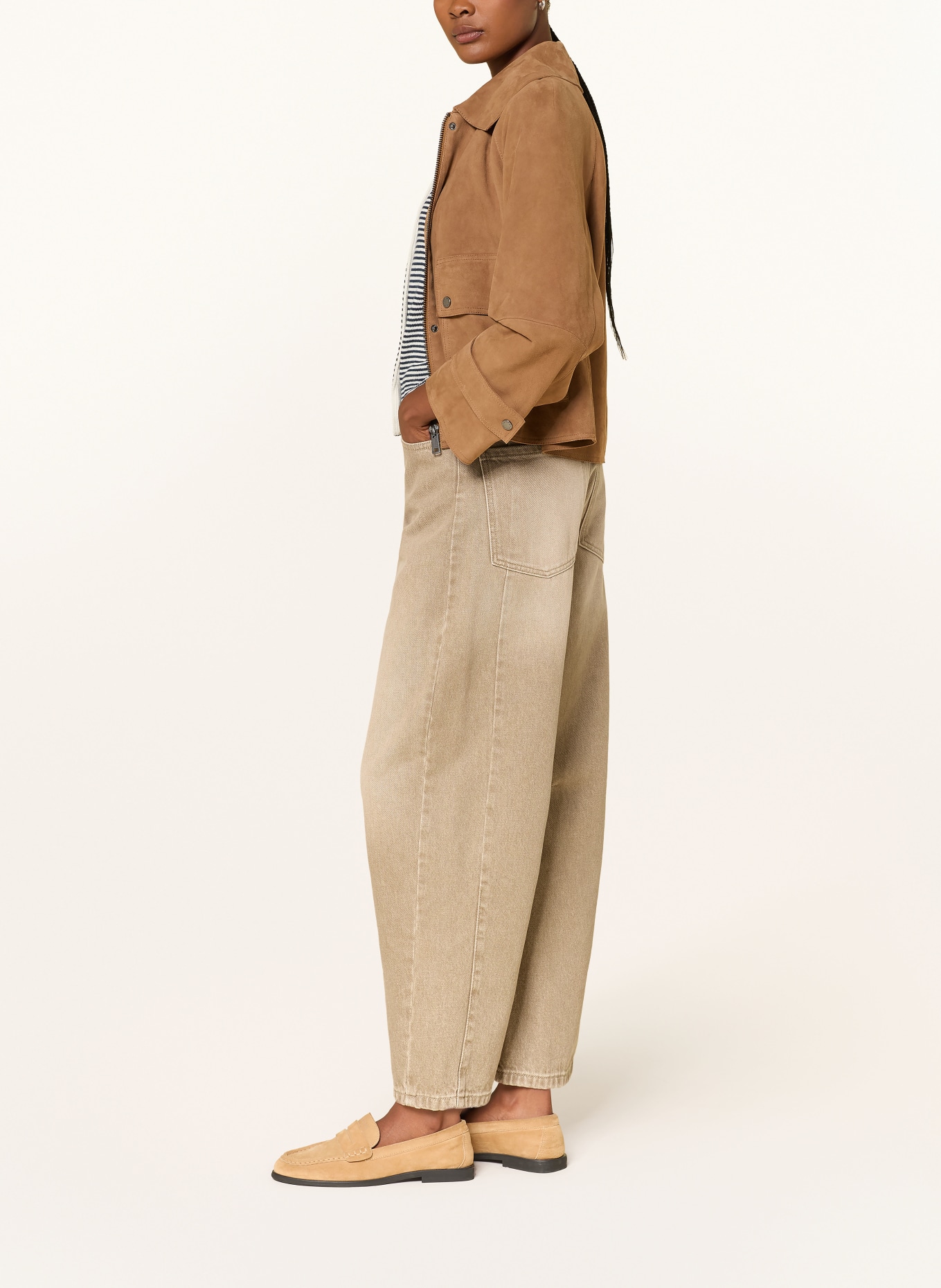 WEEKEND Max Mara Barrel-leg jeans ARCADIA: 013 BEIGE