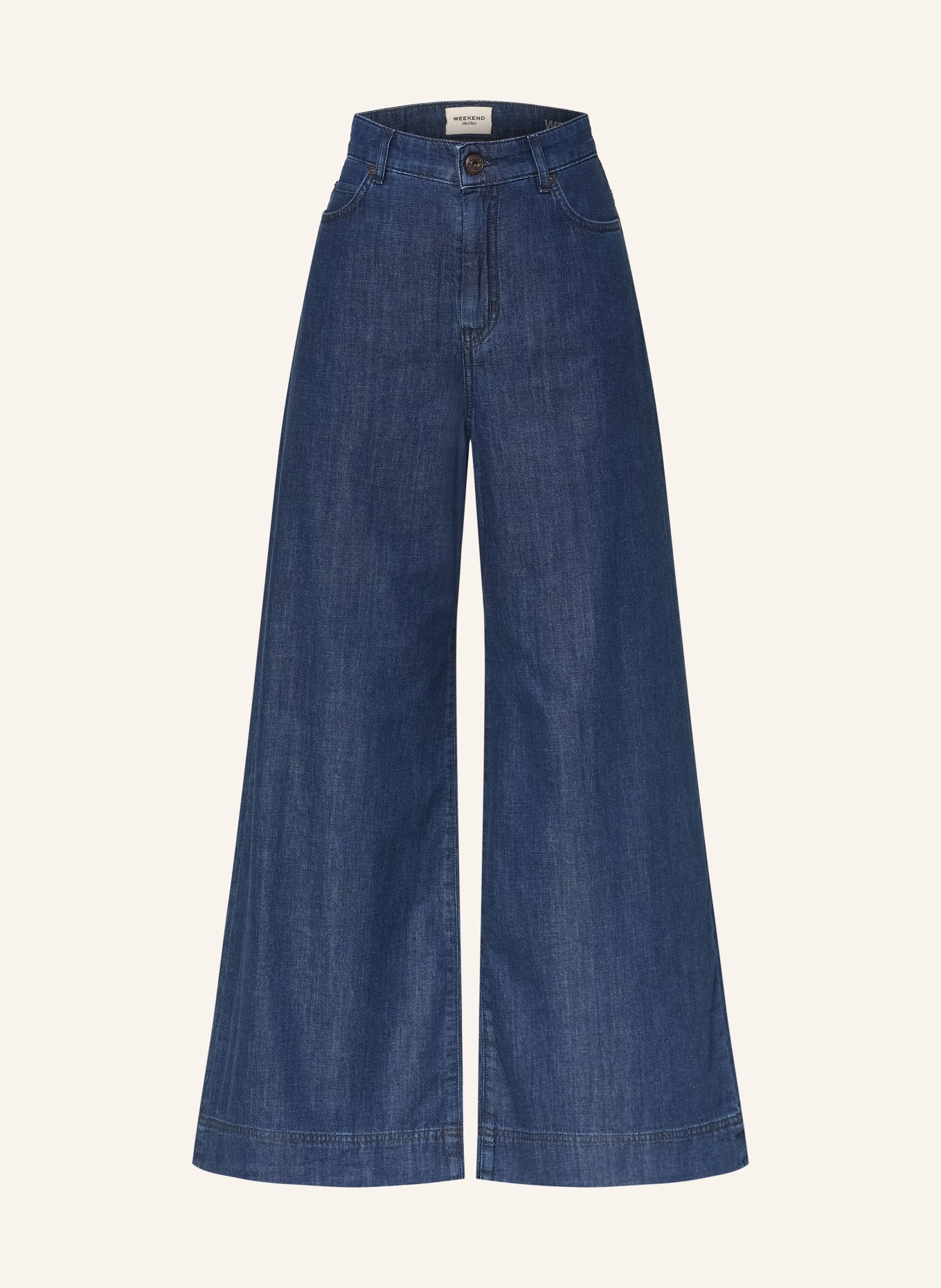 WEEKEND Max Mara VEGA-jeans med brede ben: 001 NAVY