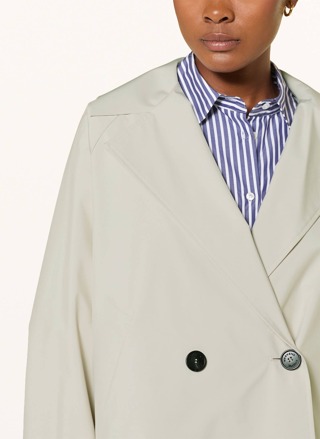 WEEKEND Max Mara Trenchjacka BOERO: ECRU